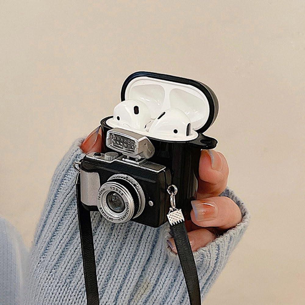 Funda Inalámbrica ZOSTLAND para AirPods 2 y 1 - Silicona Negra