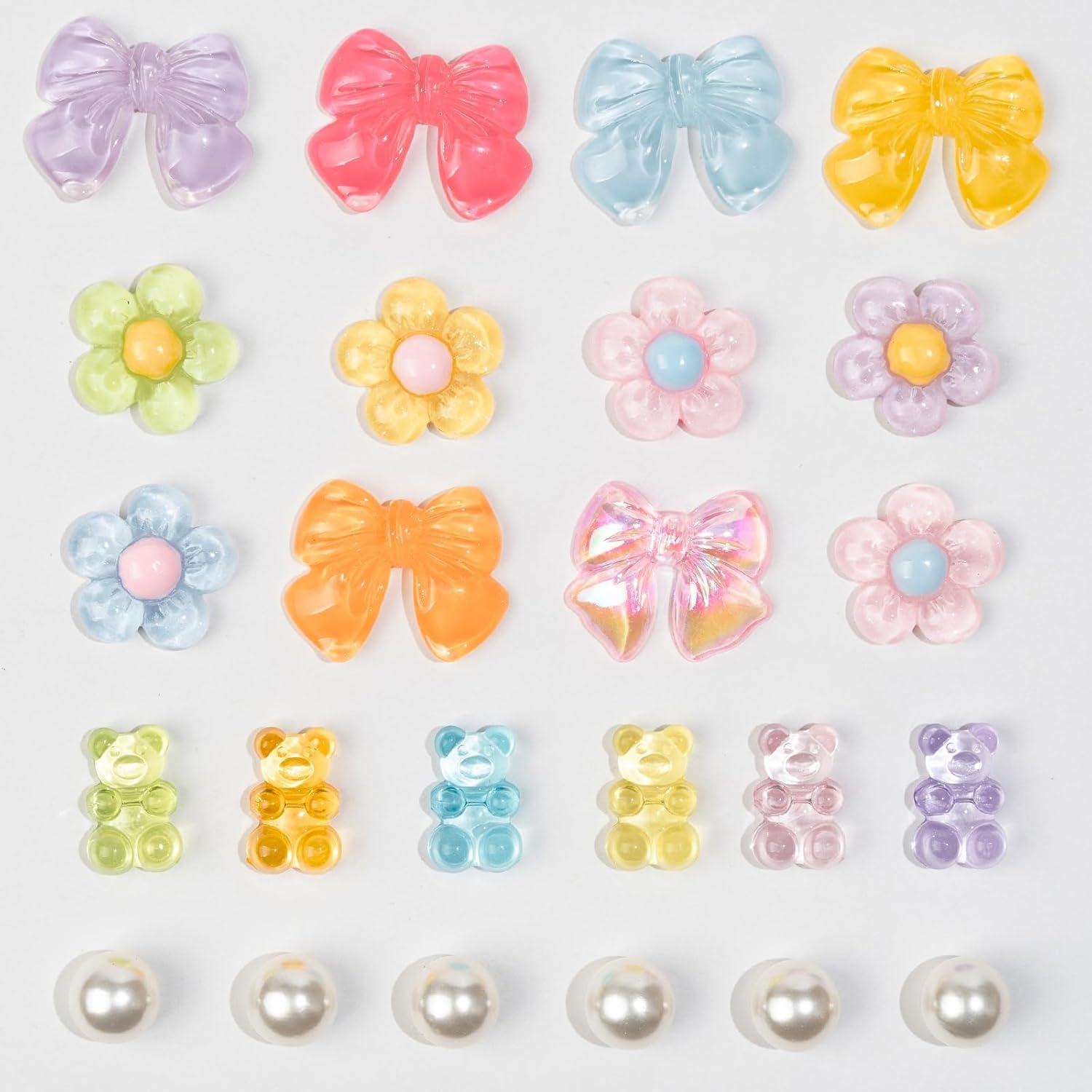 Encantos de Zapatos Coloridos COYWX - 24 Piezas de Resina