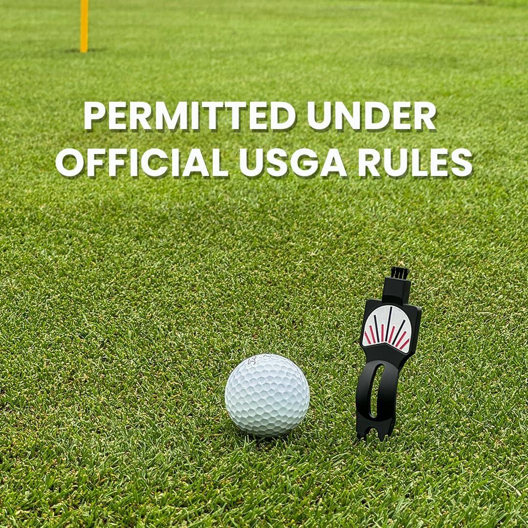 Herramienta de Divot de Golf PUR3 con Cepillo y Marcador 4 en 1