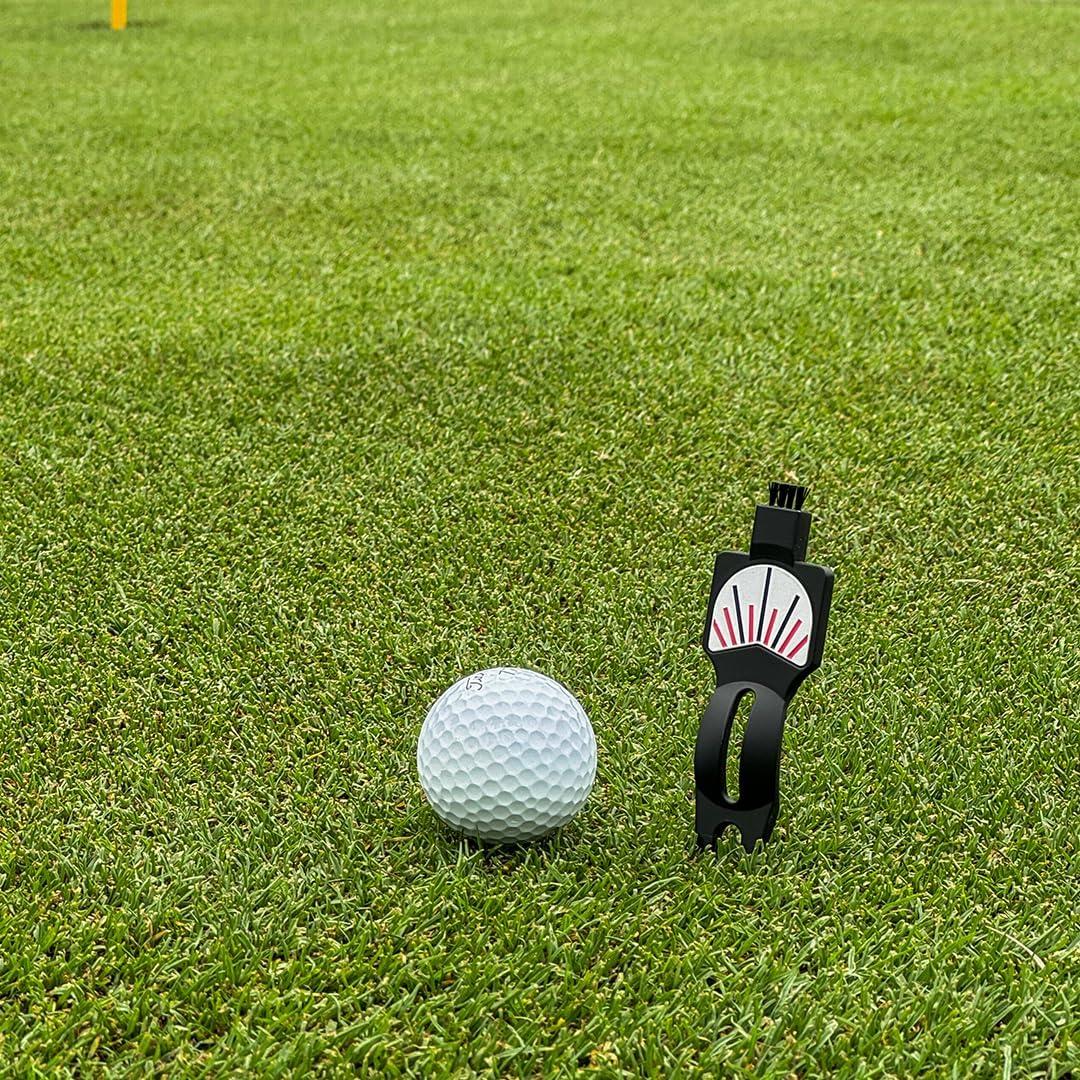 Herramienta de Divot de Golf PUR3 con Cepillo y Marcador 4 en 1