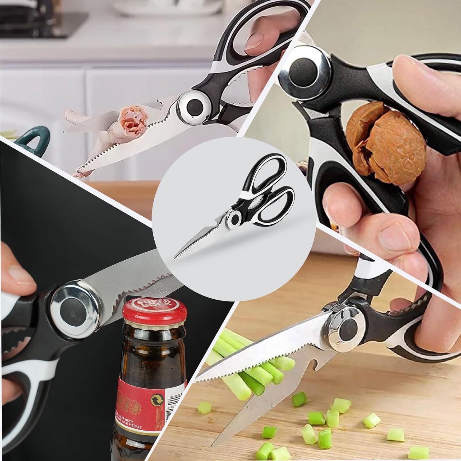 Tijeras de cocina multifuncionales Tyzine 2 piezas acero inoxidable