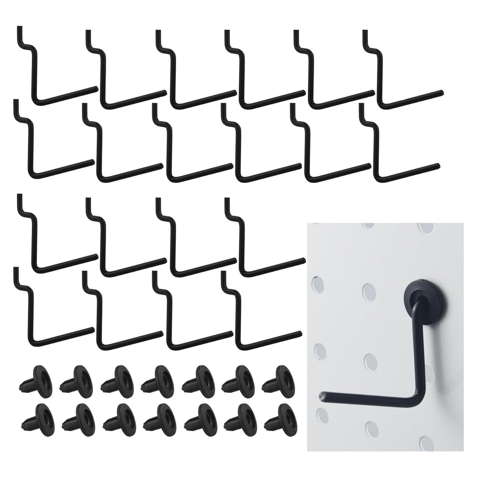 Ganchos en L para Tableros Perforados G.CORE - 20 Piezas