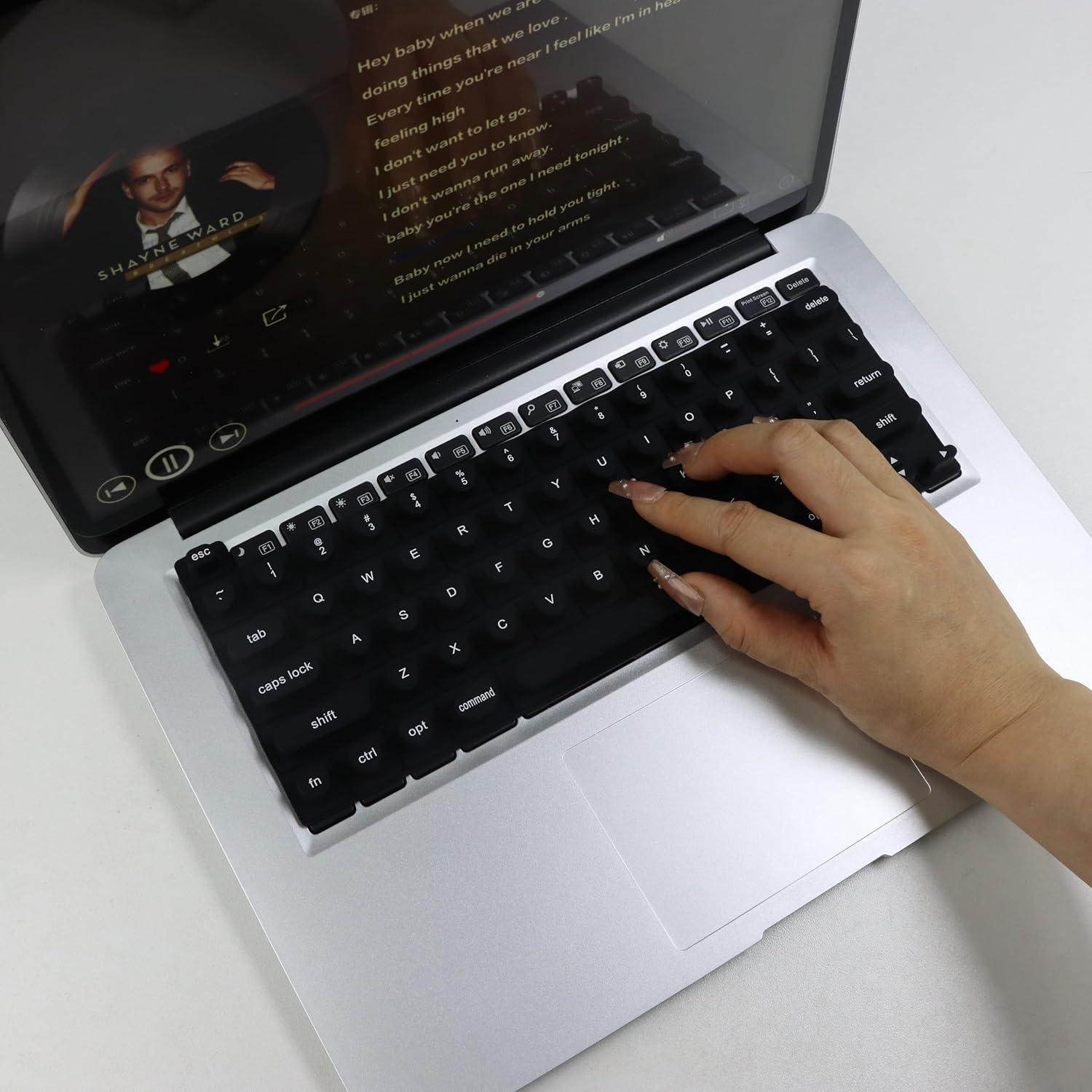 Cubierta de Teclado WANTHER para Uñas Largas MacBook Pro 13" 2020-2023