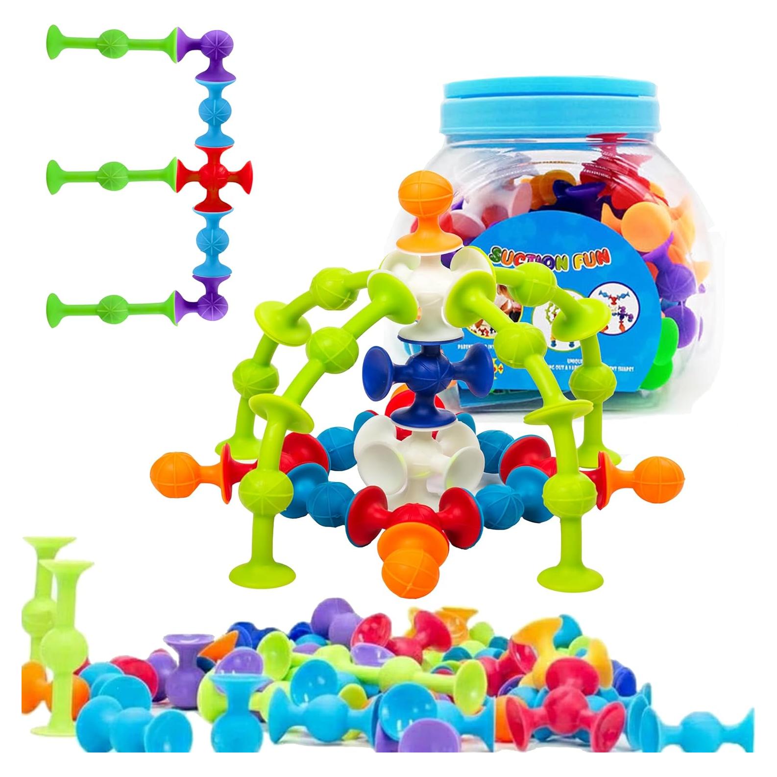 Juego de Construcción con Ventosas BOYI 48 Piezas para Niños