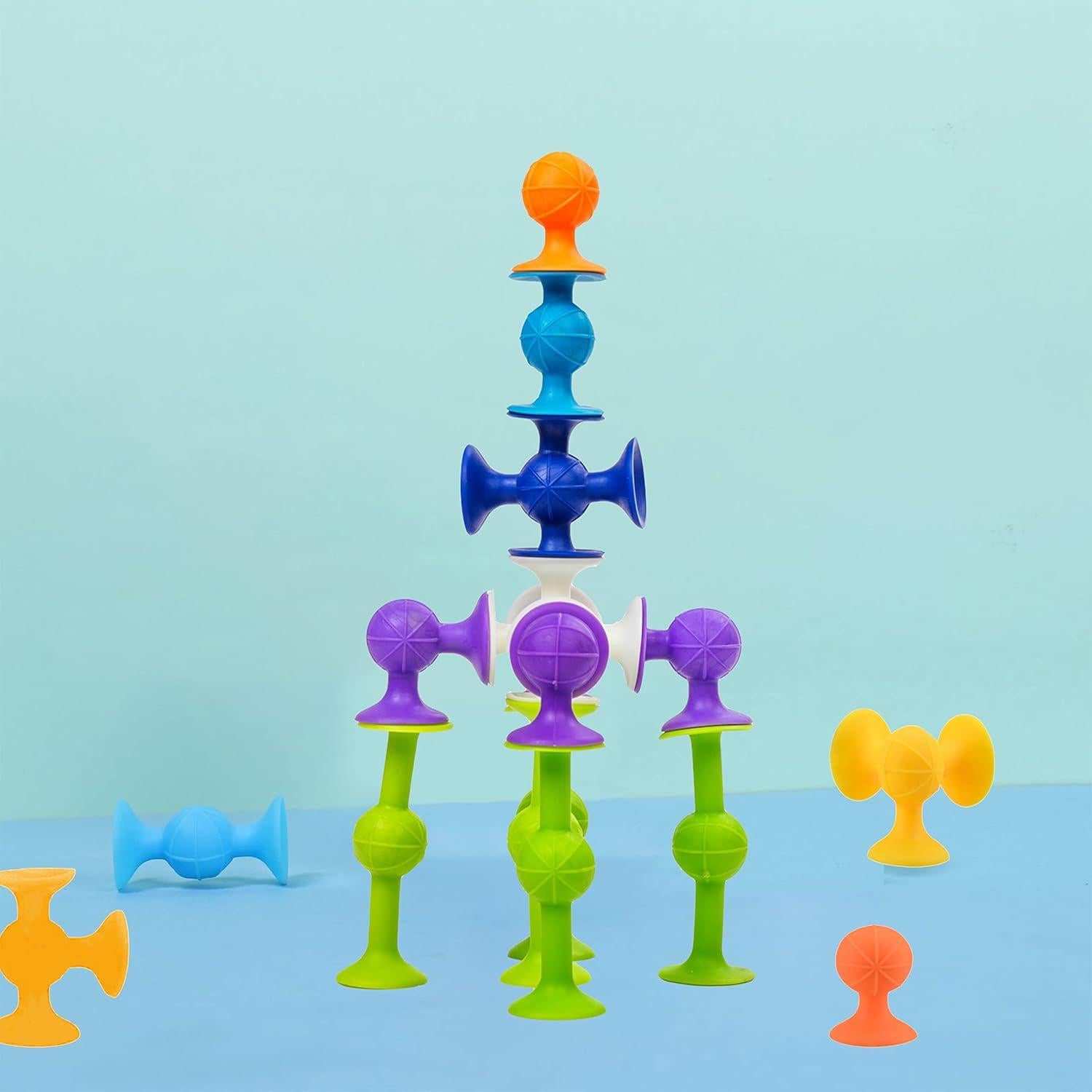 Juego de Construcción con Ventosas BOYI 48 Piezas para Niños