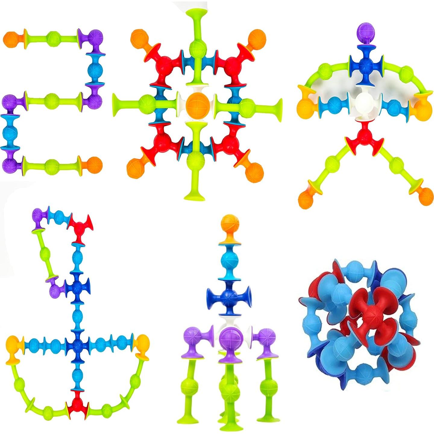 Juego de Construcción con Ventosas BOYI 48 Piezas para Niños