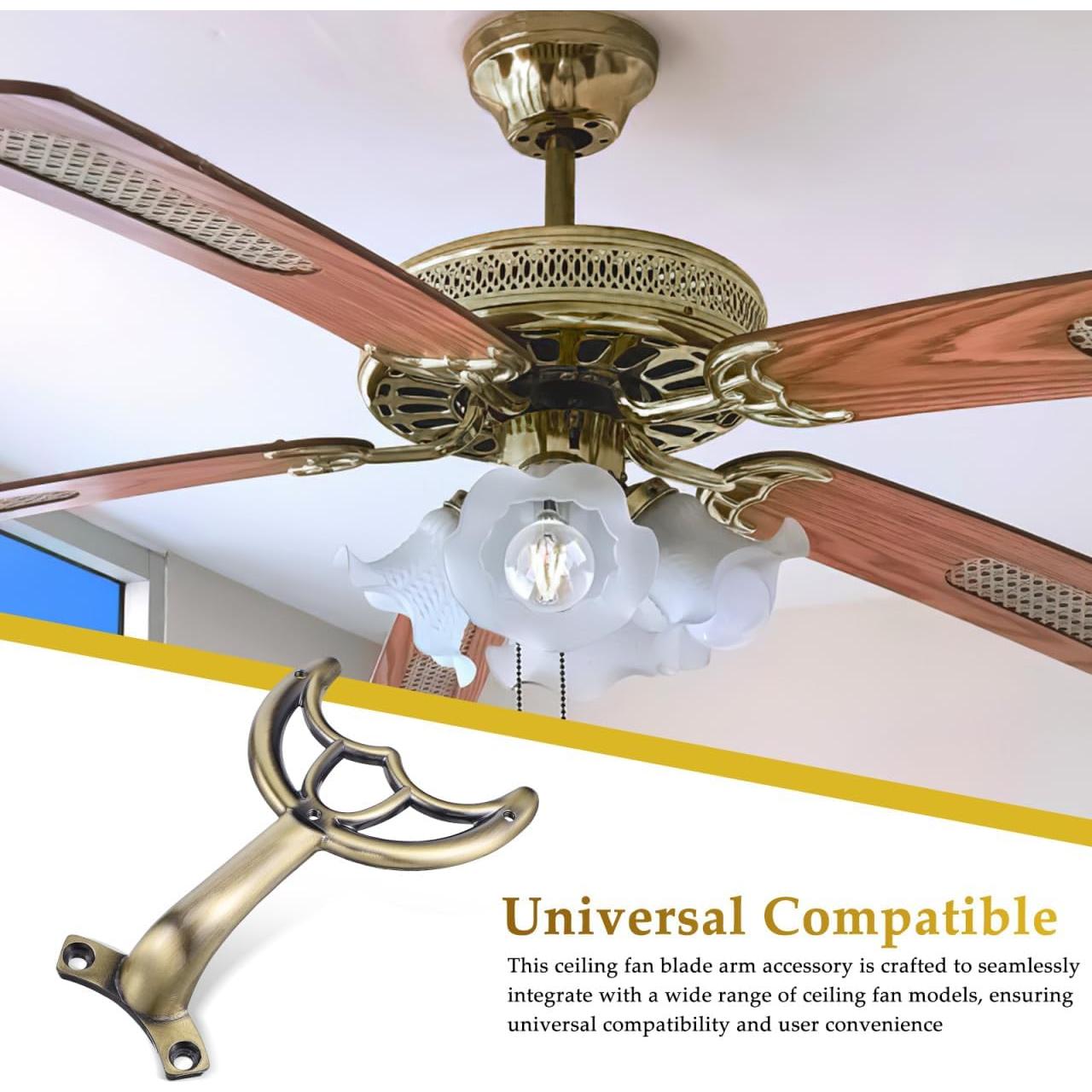 Brazo de Aspa de Ventilador de Techo DOITOOL 52" Bronce Antiguo