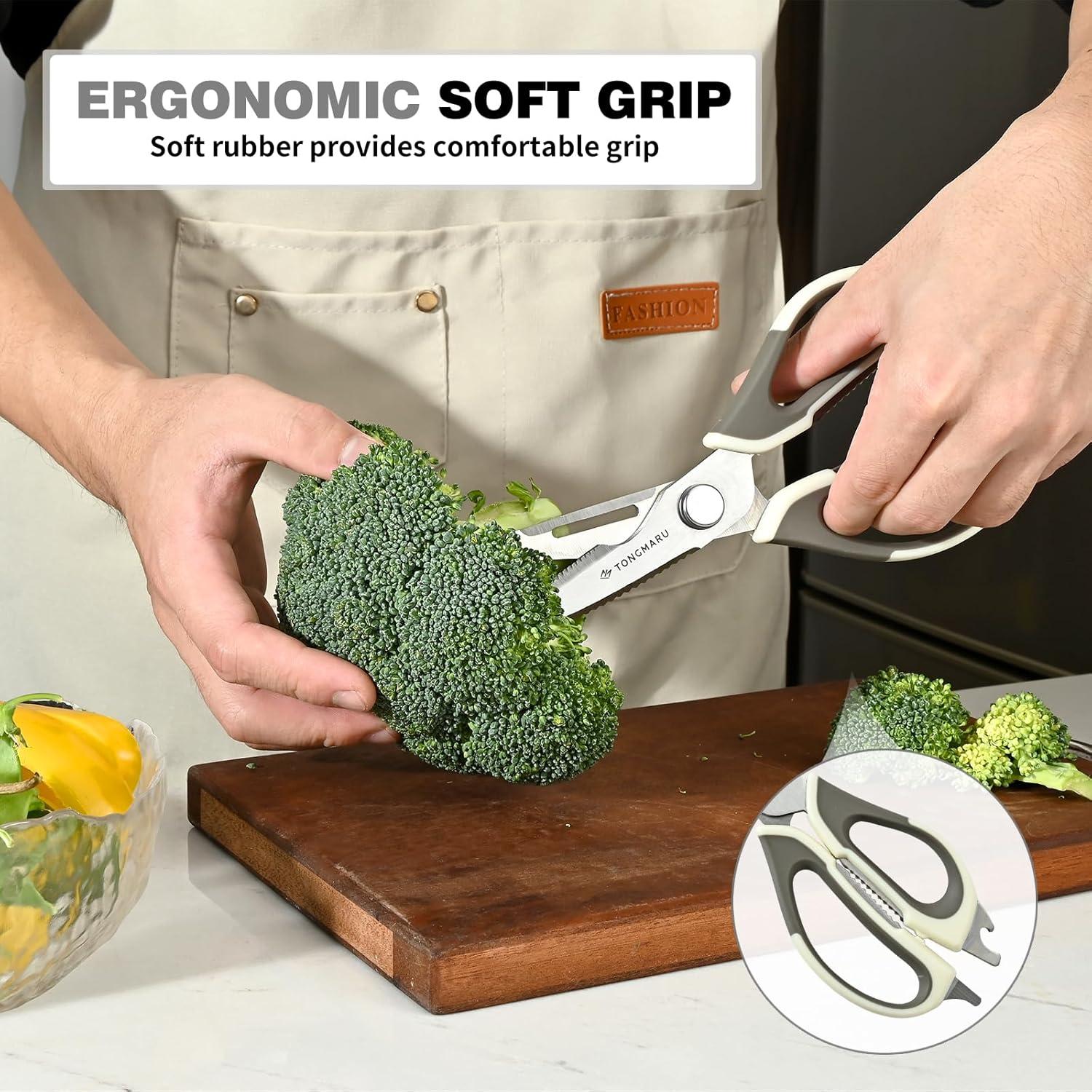 Tijeras de Cocina TONGMARU 23 cm Acero Inoxidable con Soporte