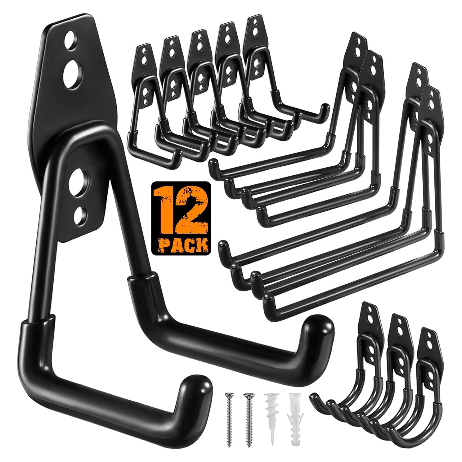 Ganchos para Garaje HUPBIPY 12 Pcs Acero Antideslizante