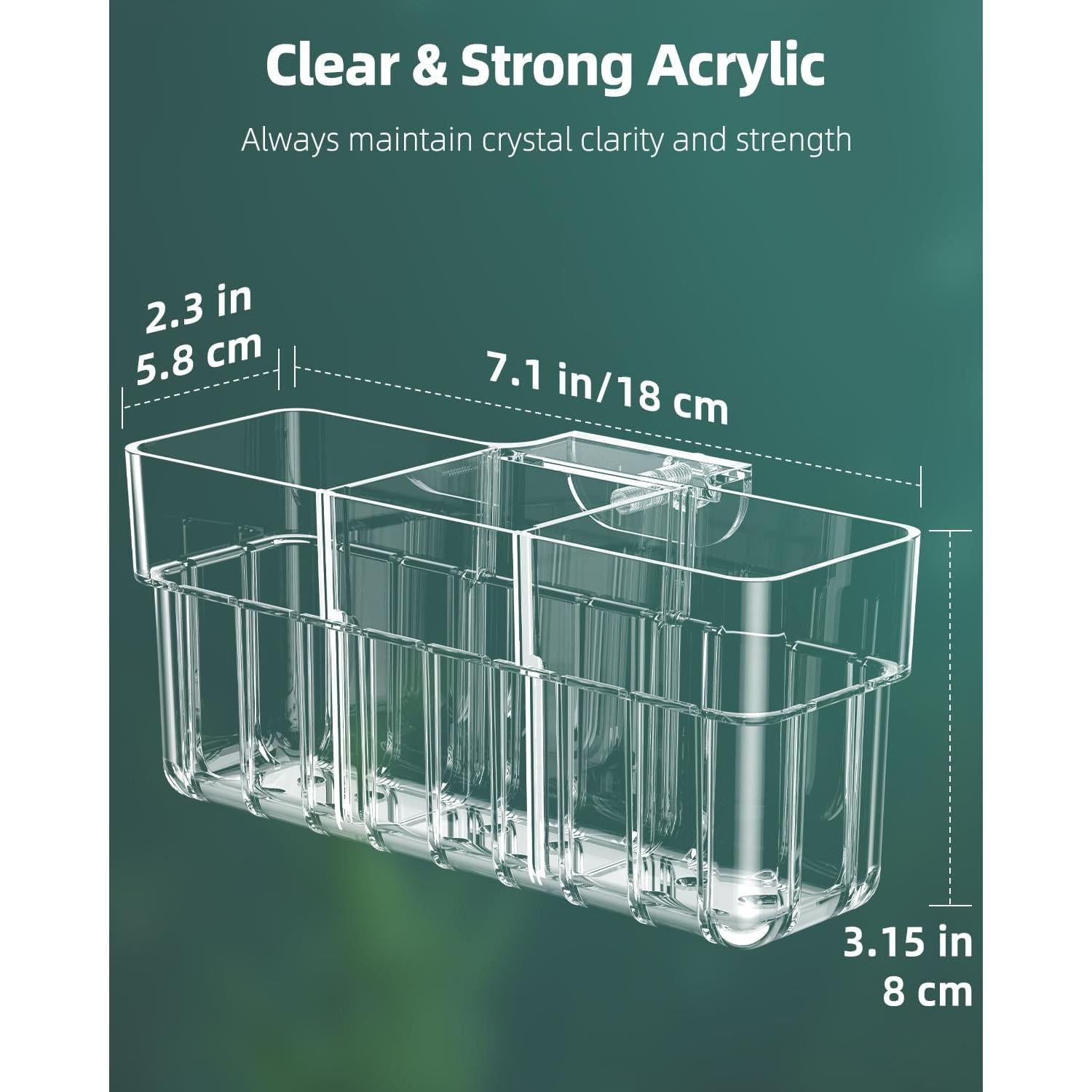 Soporte de Planta Acrílico Pawfly para Acuarios 3 Ranuras