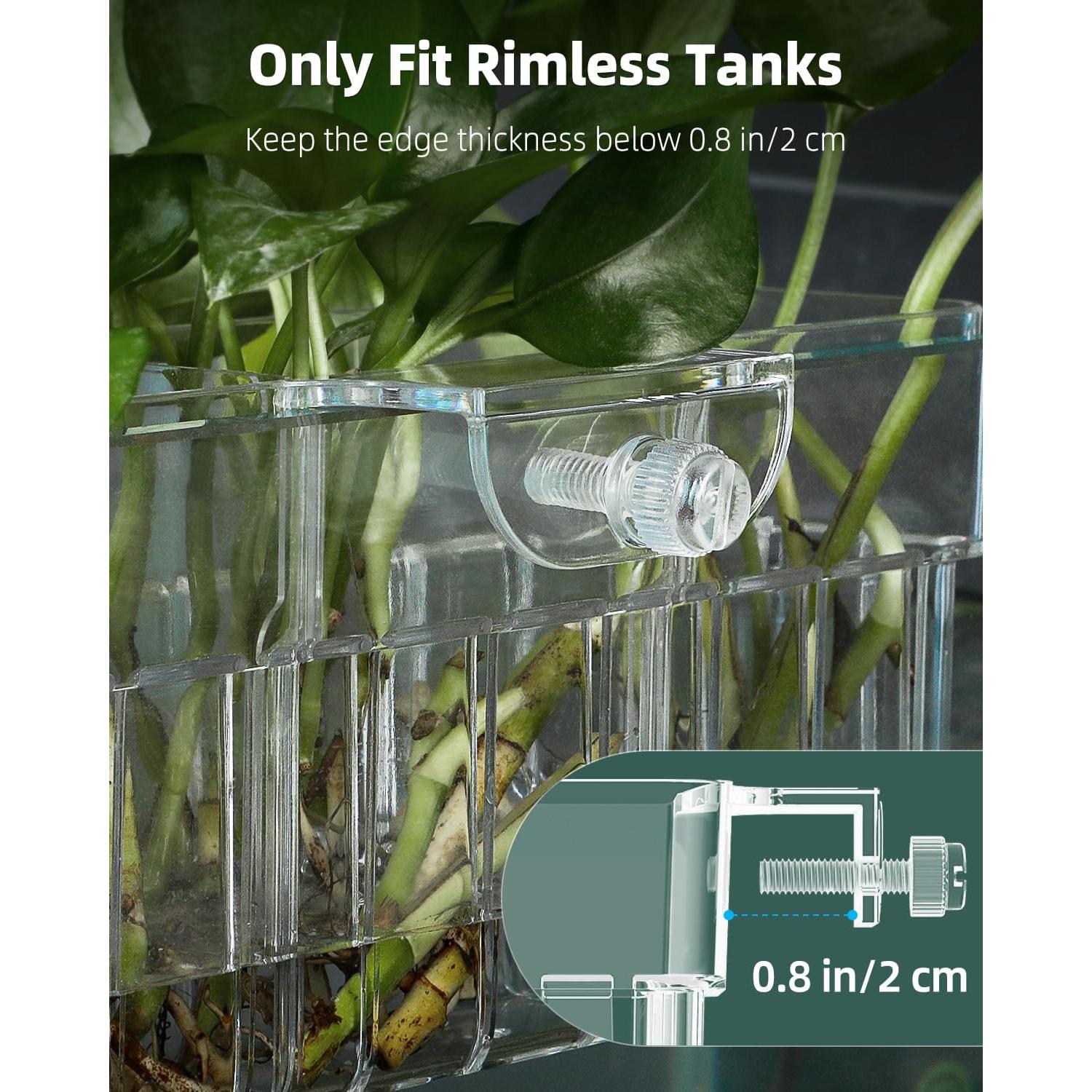 Soporte de Planta Acrílico Pawfly para Acuarios 3 Ranuras