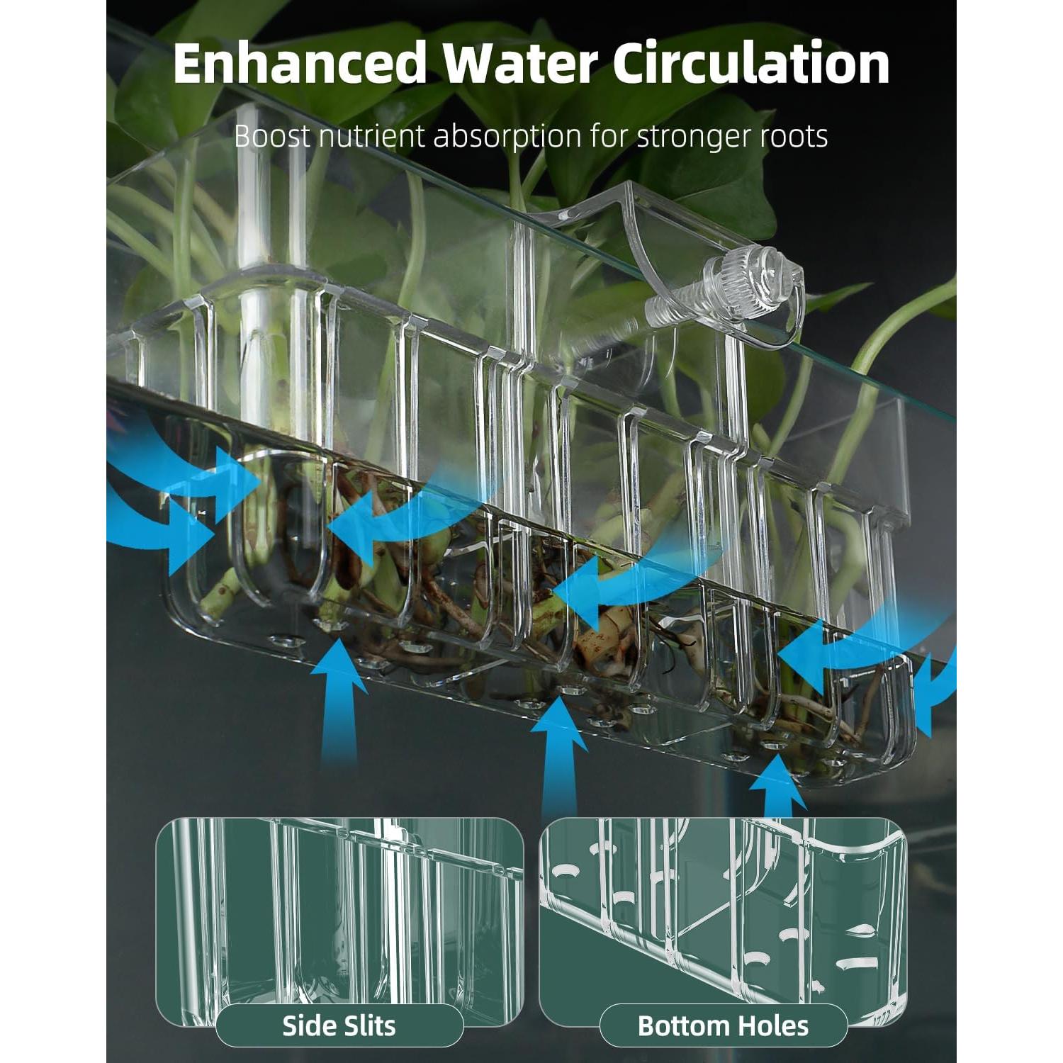 Soporte de Planta Acrílico Pawfly para Acuarios 3 Ranuras