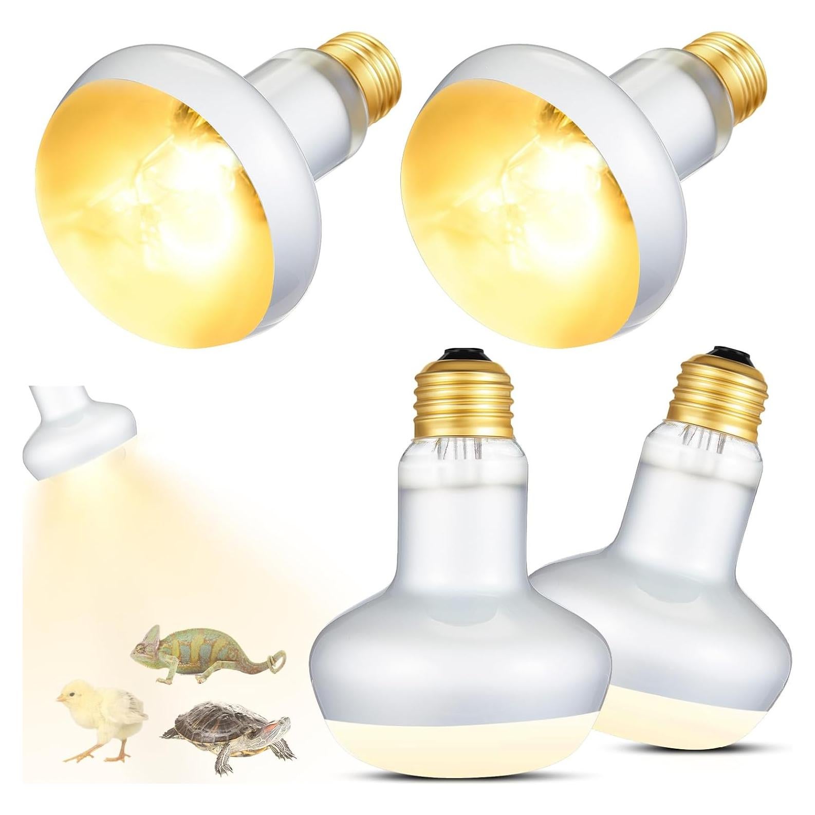 Bombillas de Calor 75W Retisee para Reptiles - Pack de 4