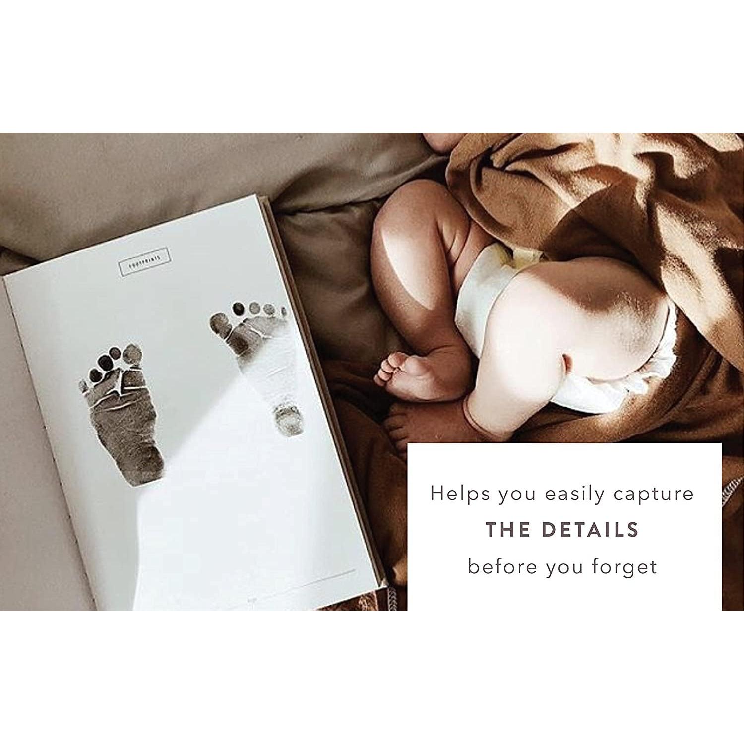 Diario de Embarazo y Recuerdos de Infancia Diarios Promptly - Verde Aloe, Cuero Sintético