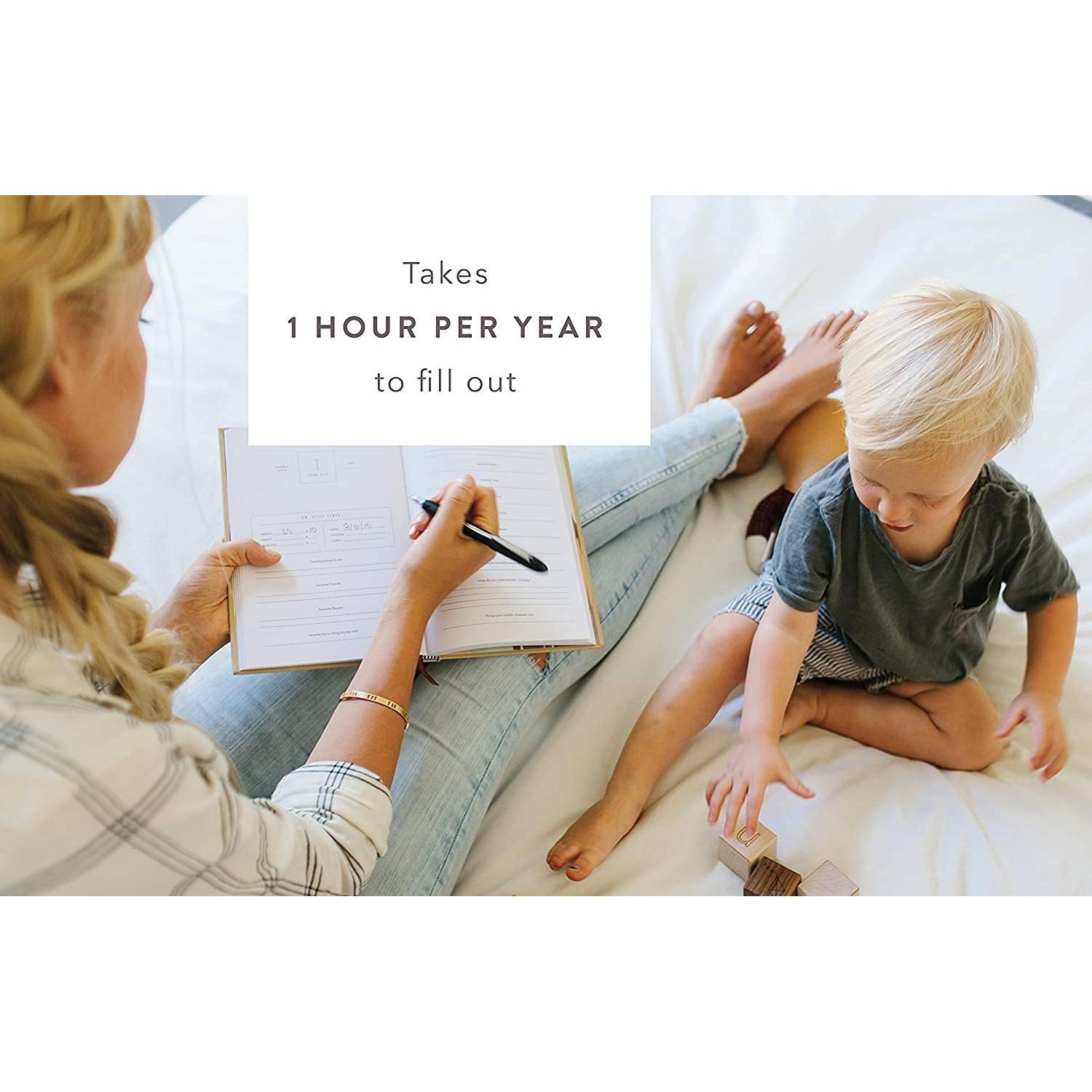 Diario de Embarazo y Recuerdos de Infancia Diarios Promptly - Verde Aloe, Cuero Sintético