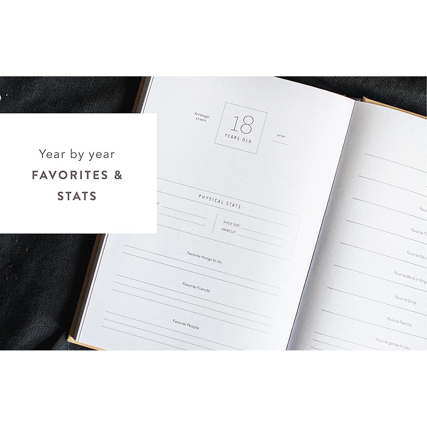 Diario de Embarazo y Recuerdos de Infancia Diarios Promptly - Verde Aloe, Cuero Sintético