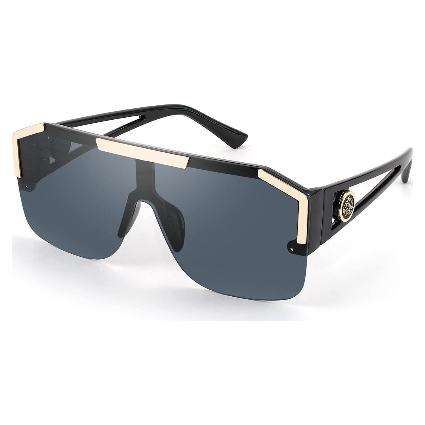Gafas de Sol FEISEDY Cuadradas UV400 para Hombres y Mujeres