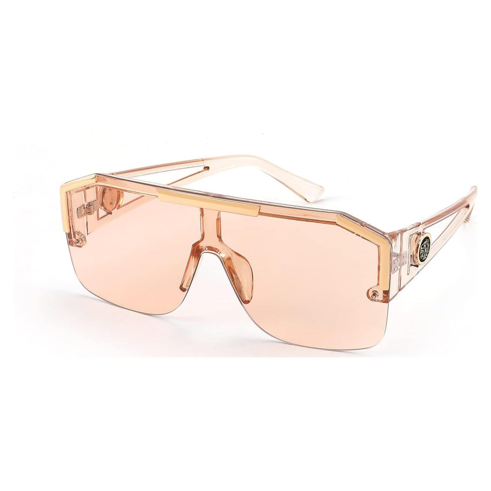 Gafas de Sol FEISEDY Cuadradas UV400 Rosa Champán