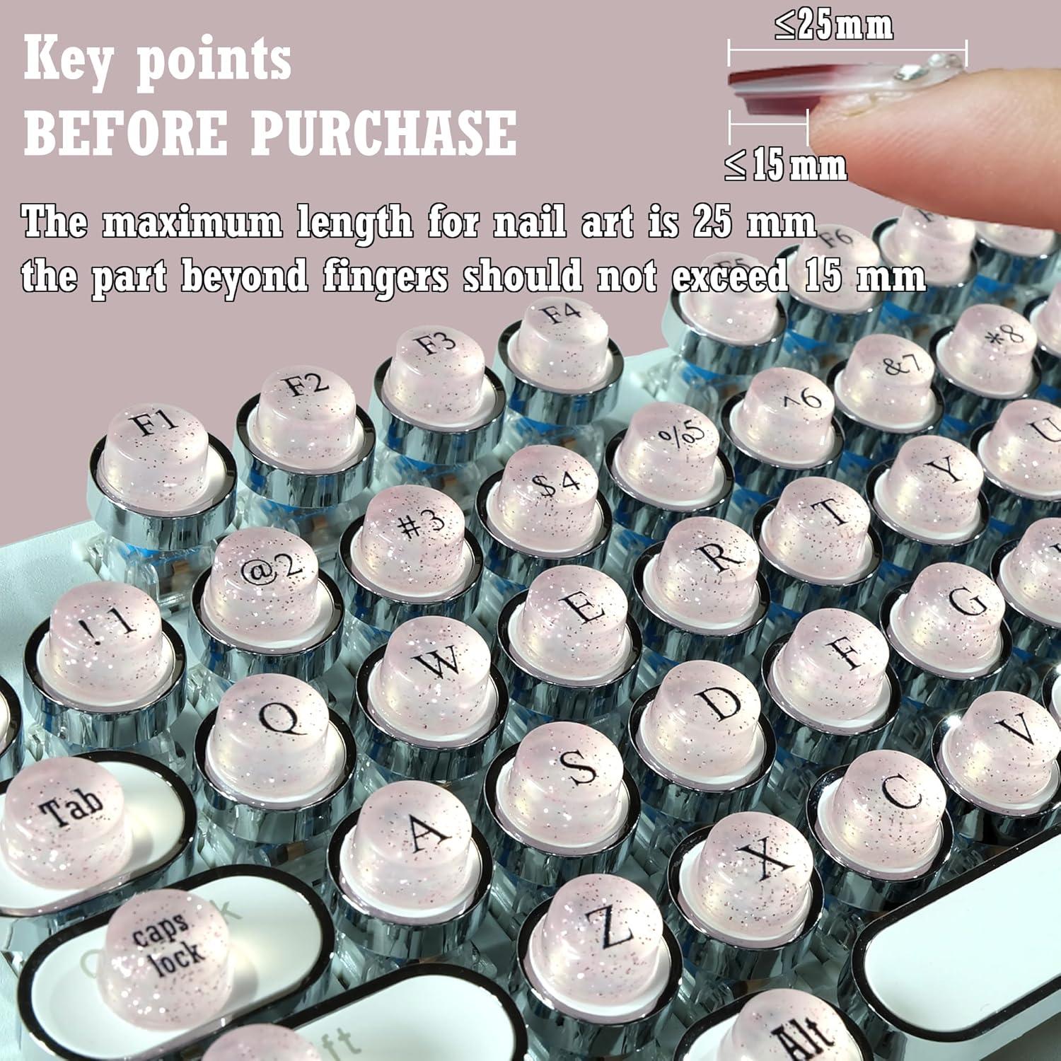 128 Piezas Teclas de Silicona Autoadhesivas Zooplan Rosa