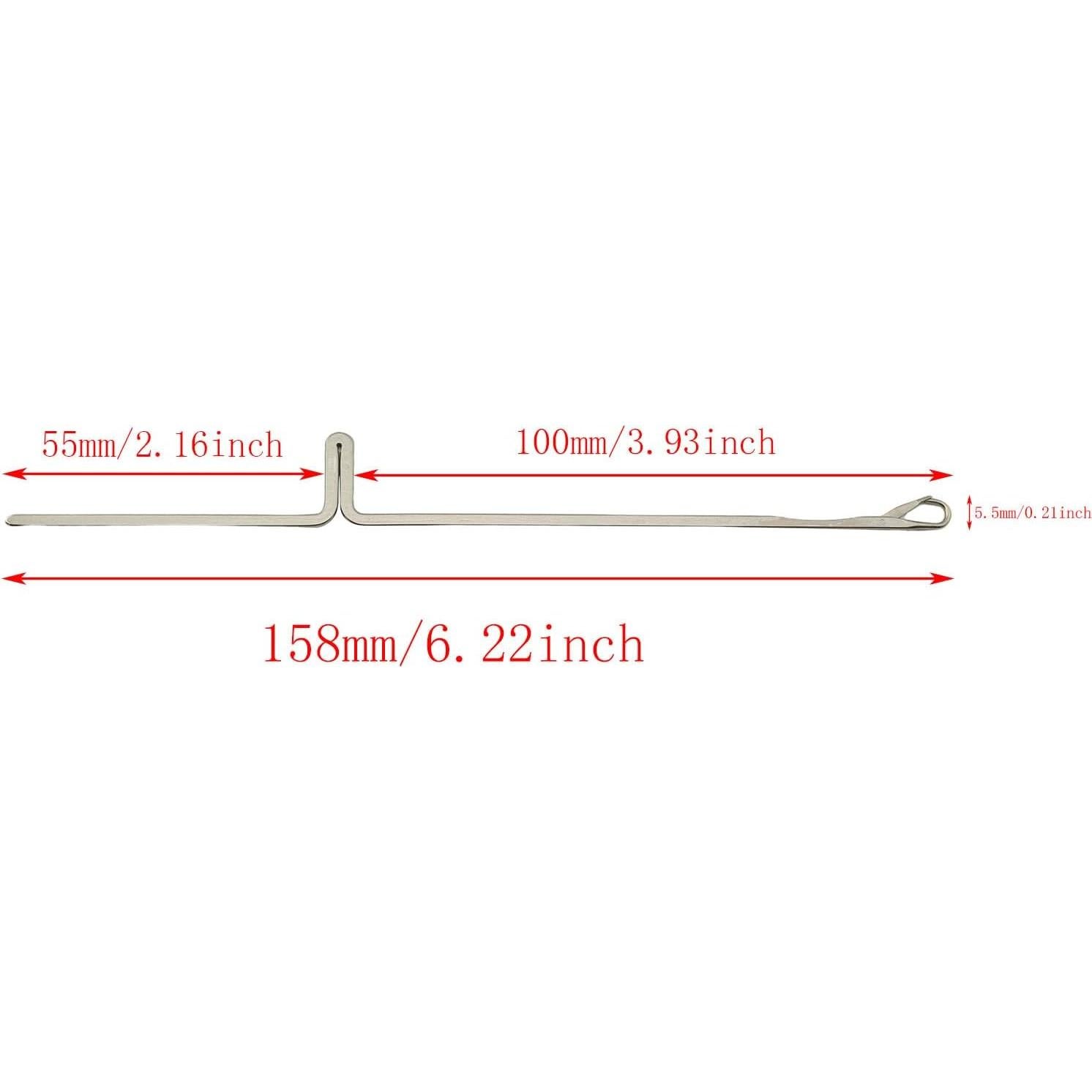 Juego de Agujas de Ganchillo TAODAN 20 Piezas Acero 1.6mm