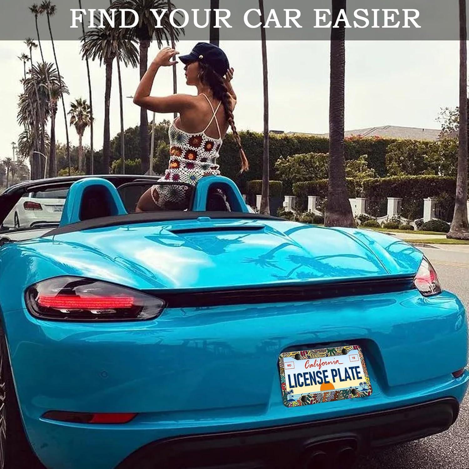 Marcos de Placas de Licencia HCSS Coloridos 30.5x15.2 cm - 2 Pzs