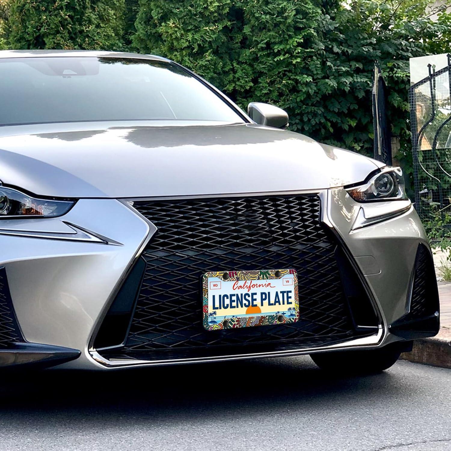 Marcos de Placas de Licencia HCSS Coloridos 30.5x15.2 cm - 2 Pzs