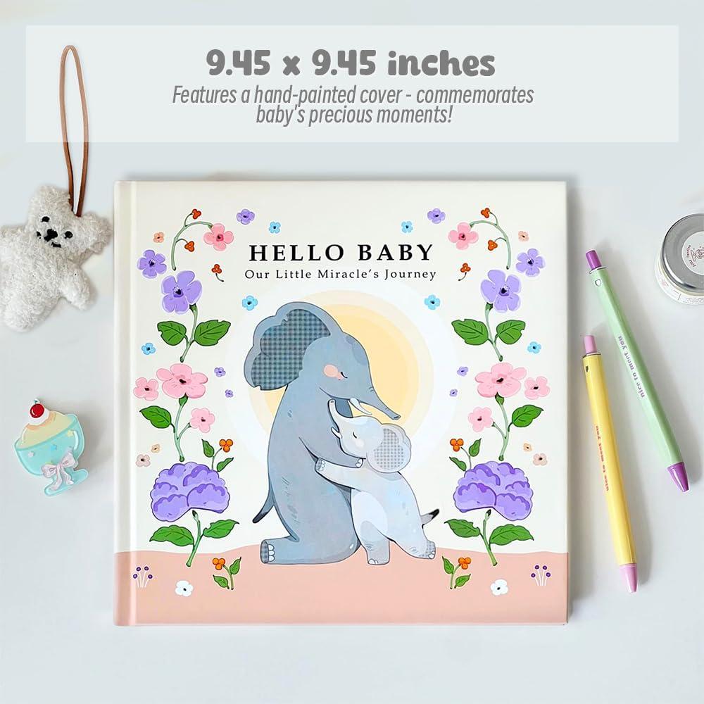 Libro de Recuerdos para Bebés FOUNCY Elefante 76 Páginas