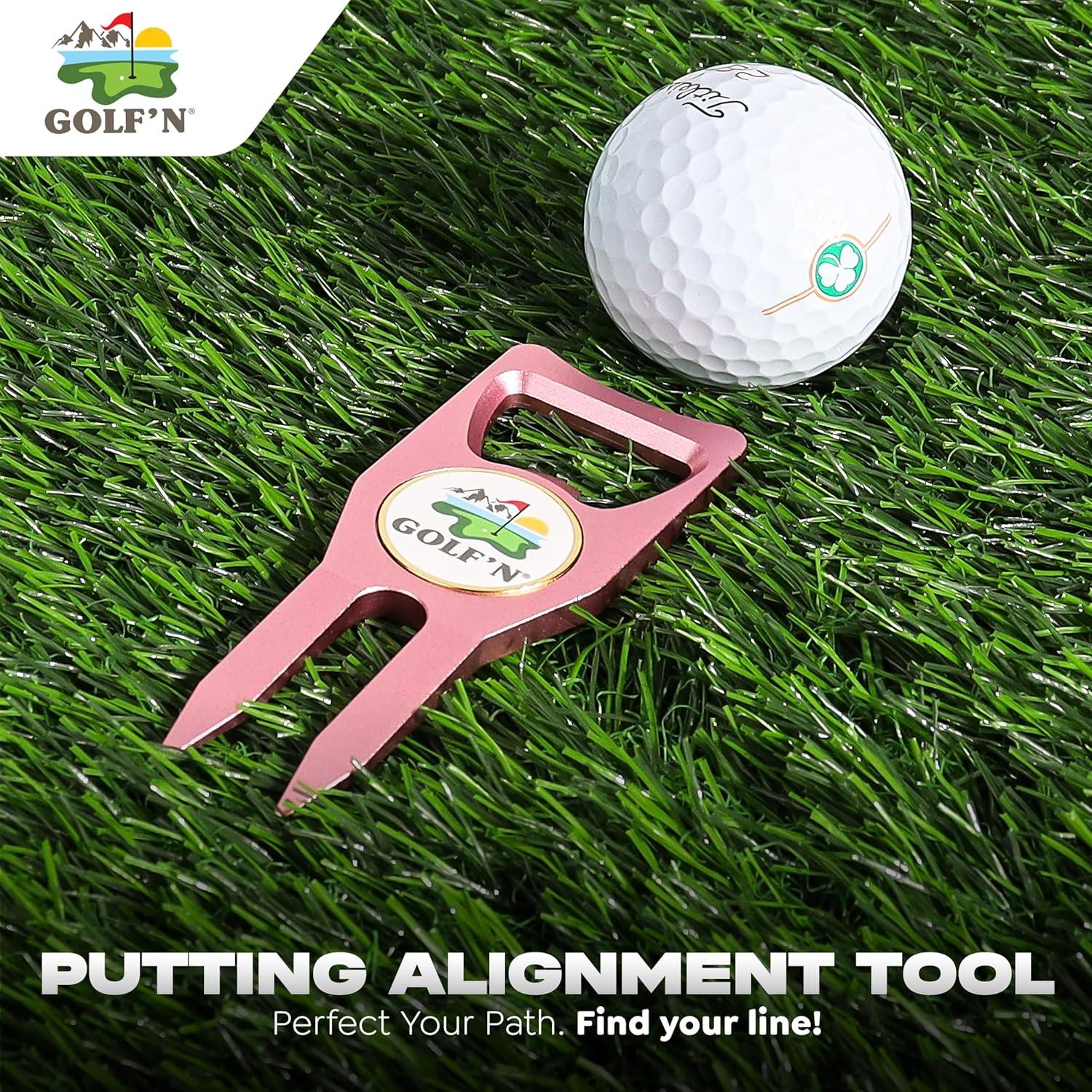 Herramienta de Divot Golf'N de Aluminio con Marcador Magnético