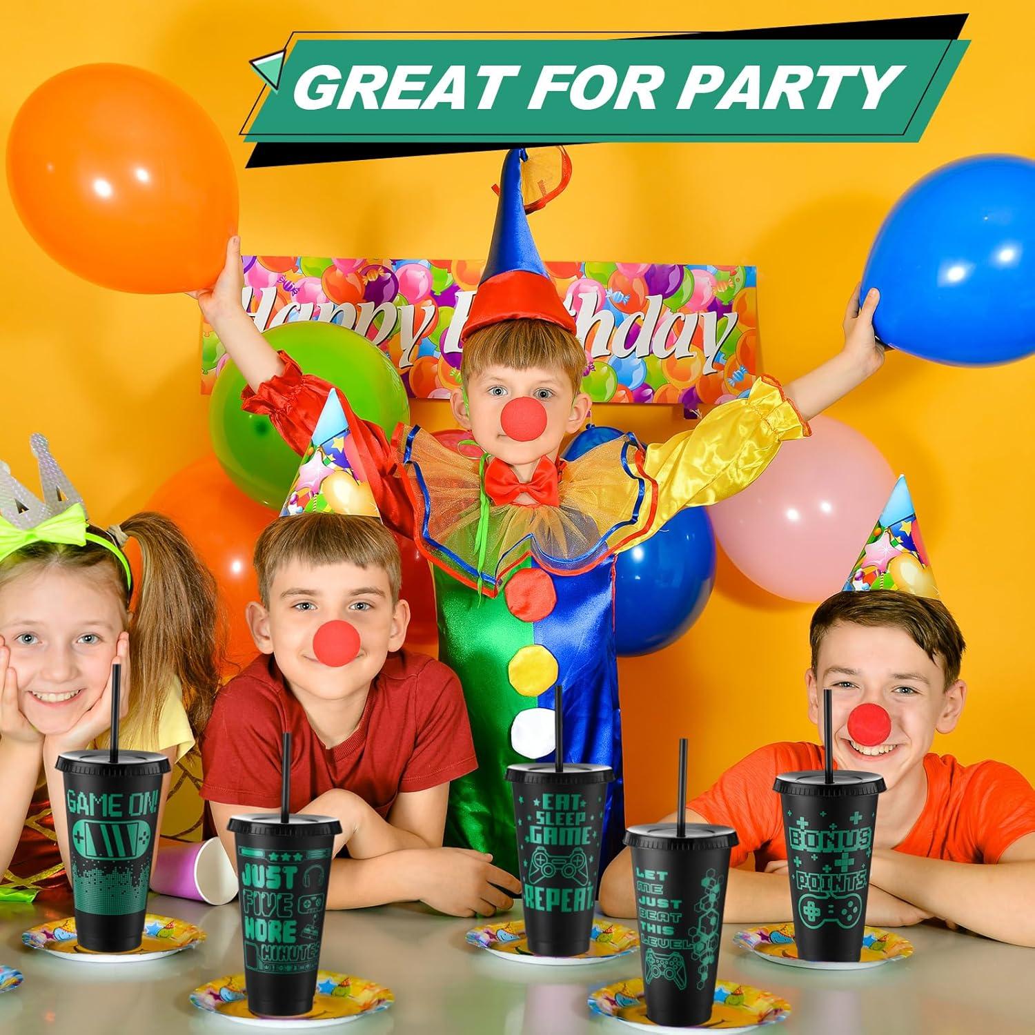 Vasos de Plástico Reutilizables Mifoci 12 Pcs 710 ml Negro