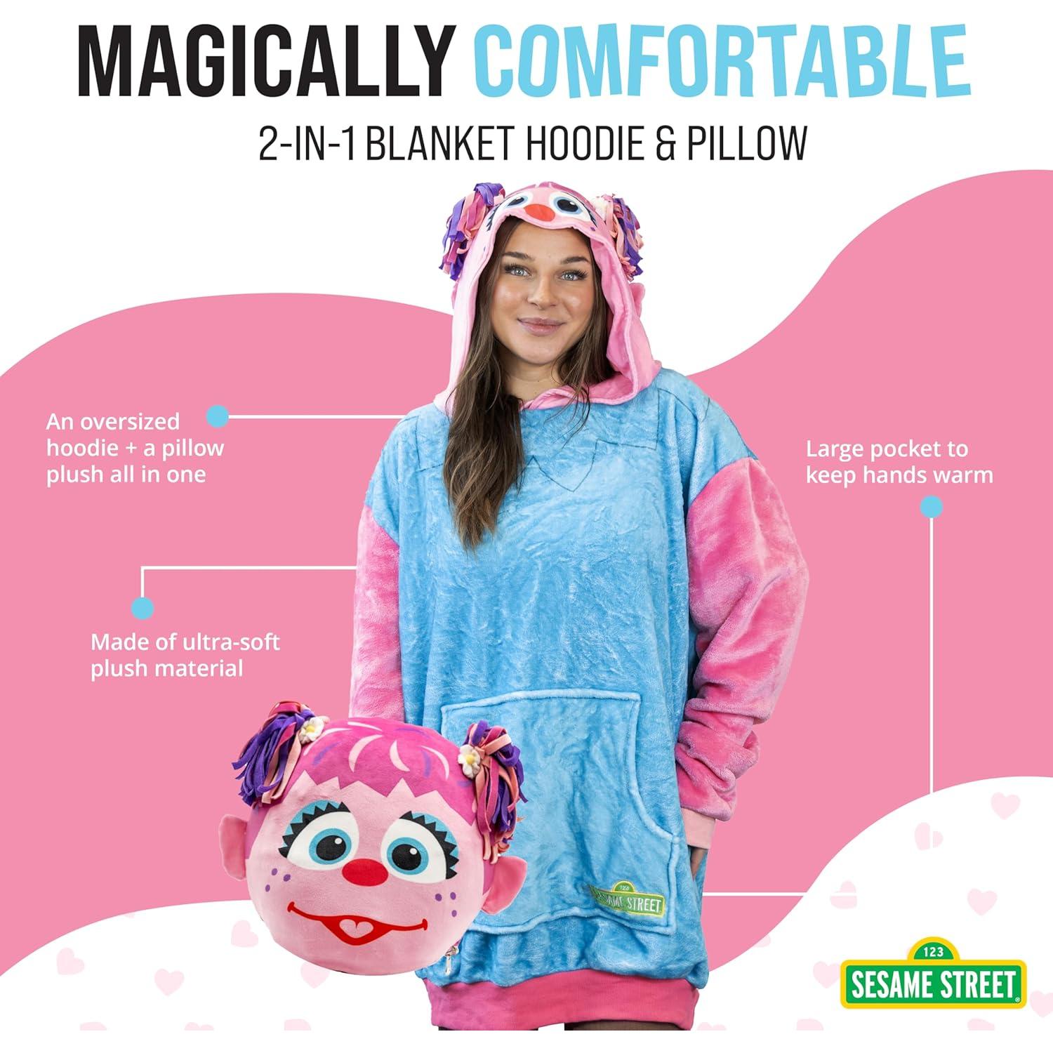 Manta con Capucha Plushible Abby Cadabby - Adulto - Suave y Lavable