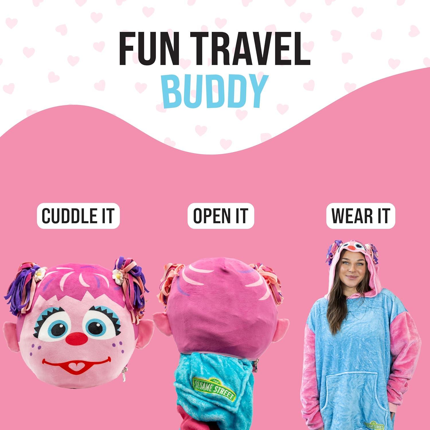 Manta con Capucha Plushible Abby Cadabby - Adulto - Suave y Lavable