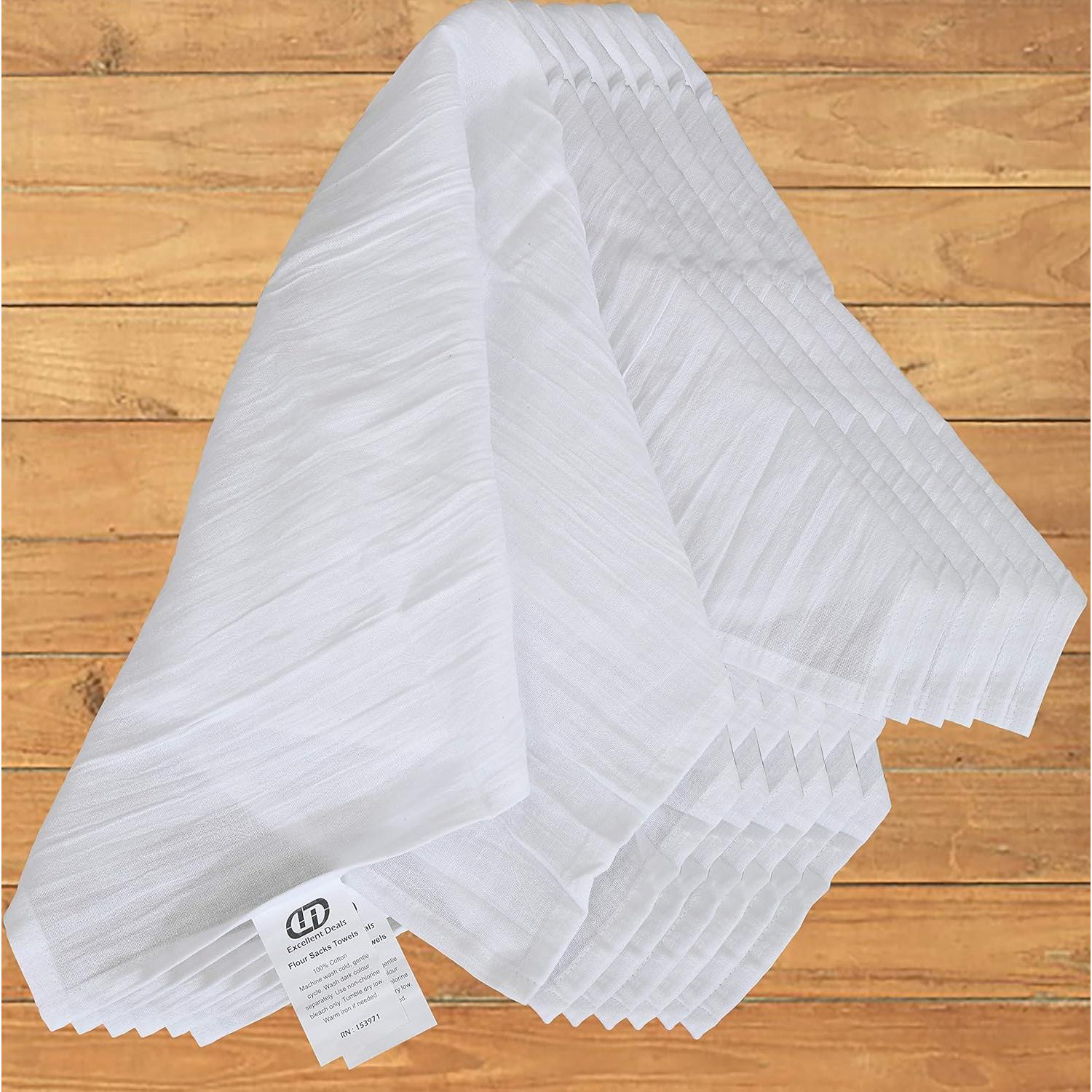 Toallas de Cocina 100% Algodón Ofertas Excelentes 24 Piezas 71x71 cm