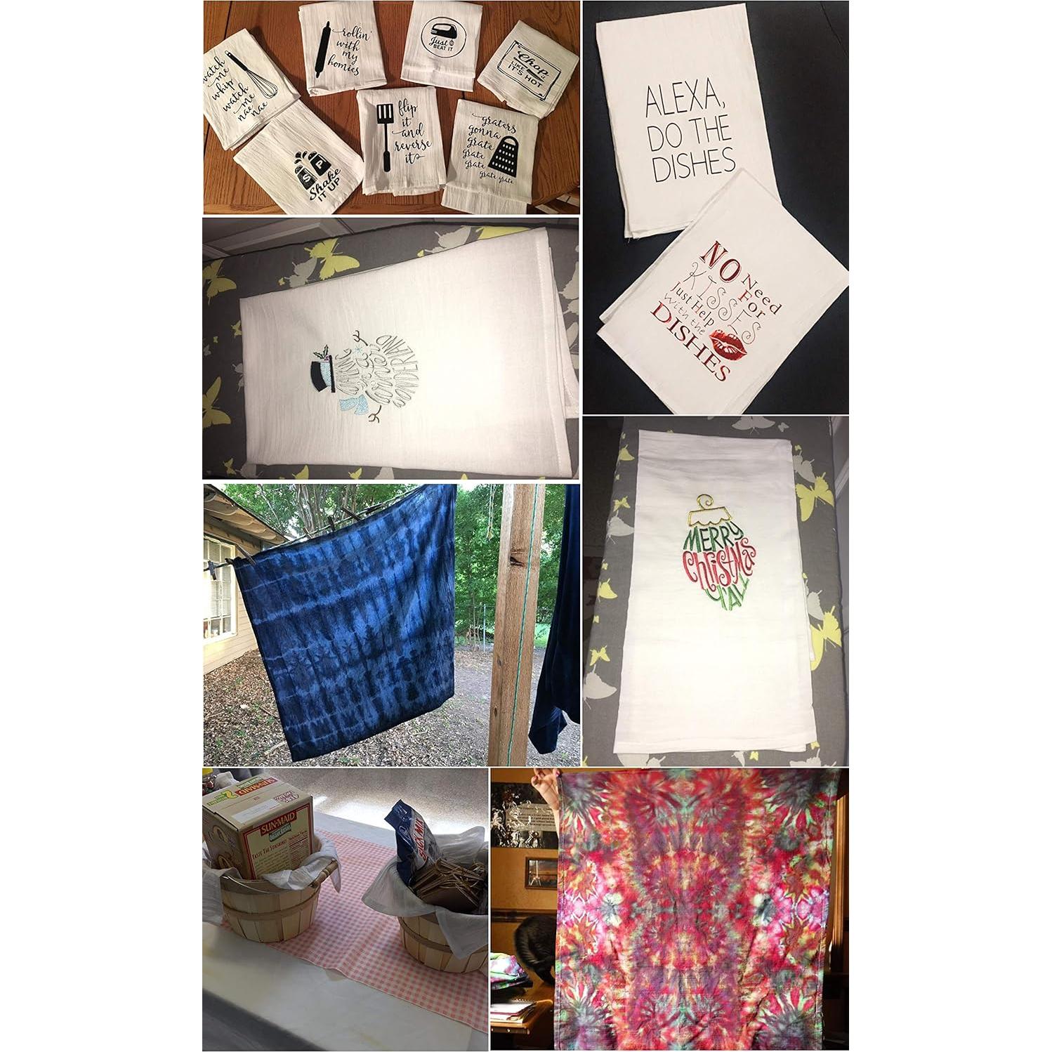 Toallas de Cocina 100% Algodón Ofertas Excelentes 24 Piezas 71x71 cm