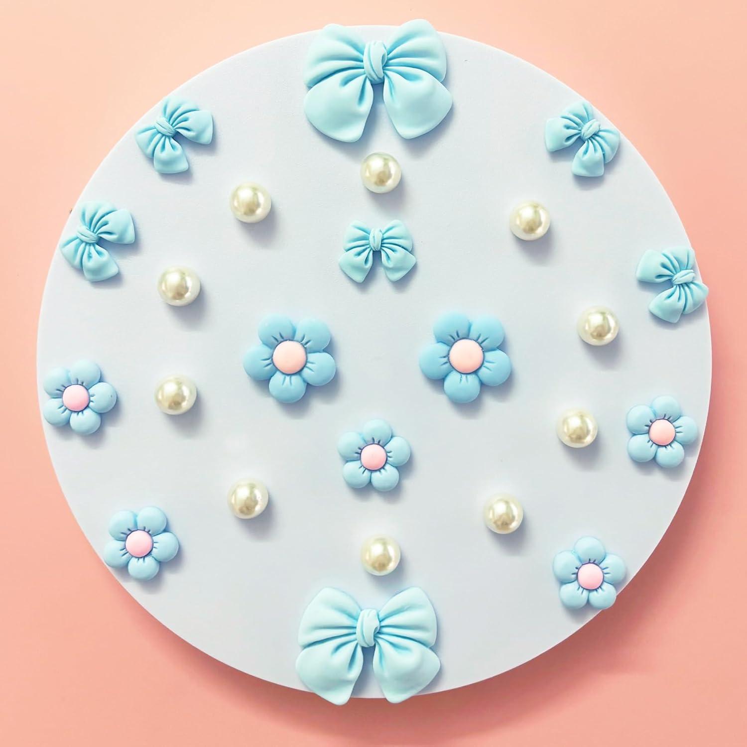 Encantos de Zapato de Lazo Rosa Arrebolli - 24 Piezas para Niñas