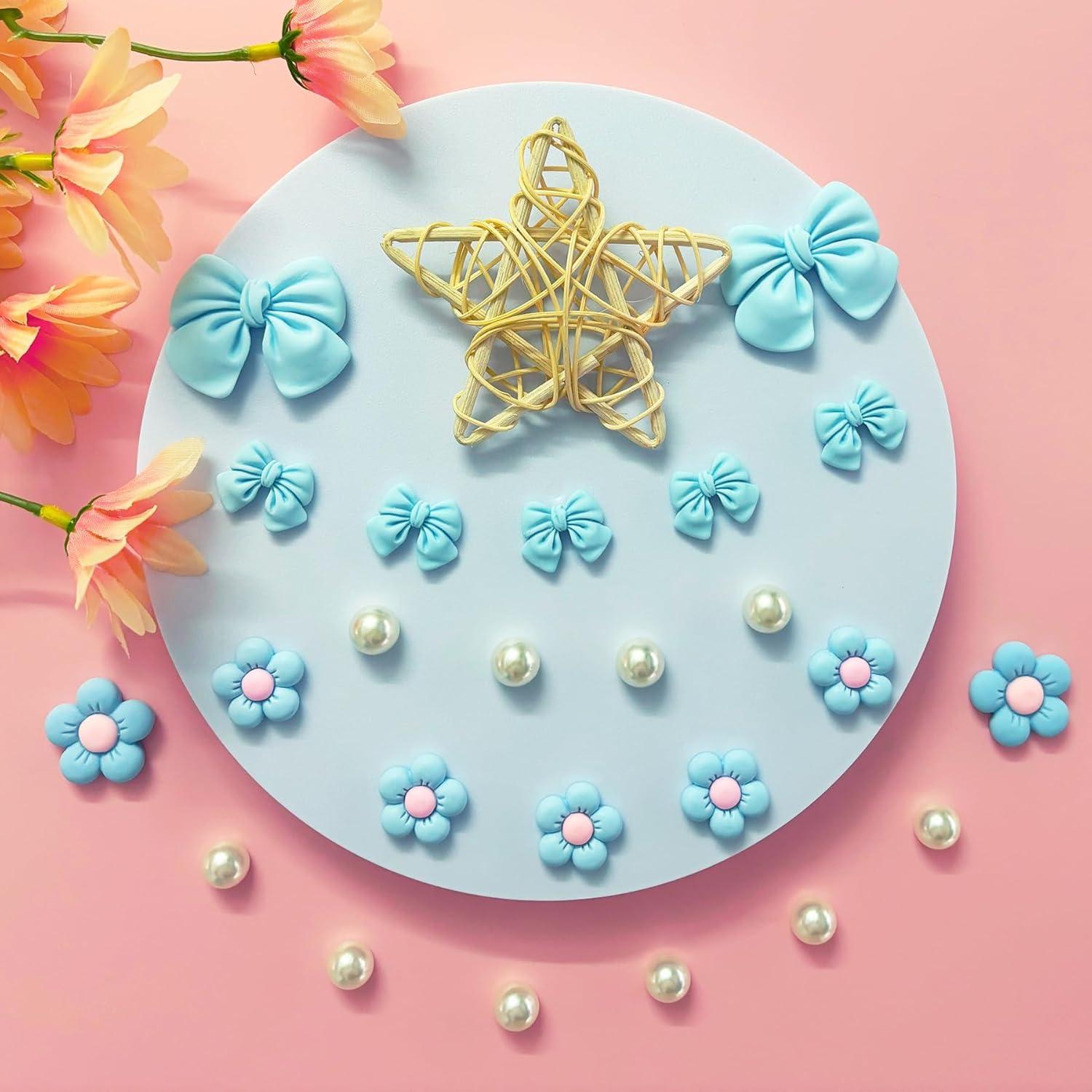 Encantos de Zapato de Lazo Rosa Arrebolli - 24 Piezas para Niñas