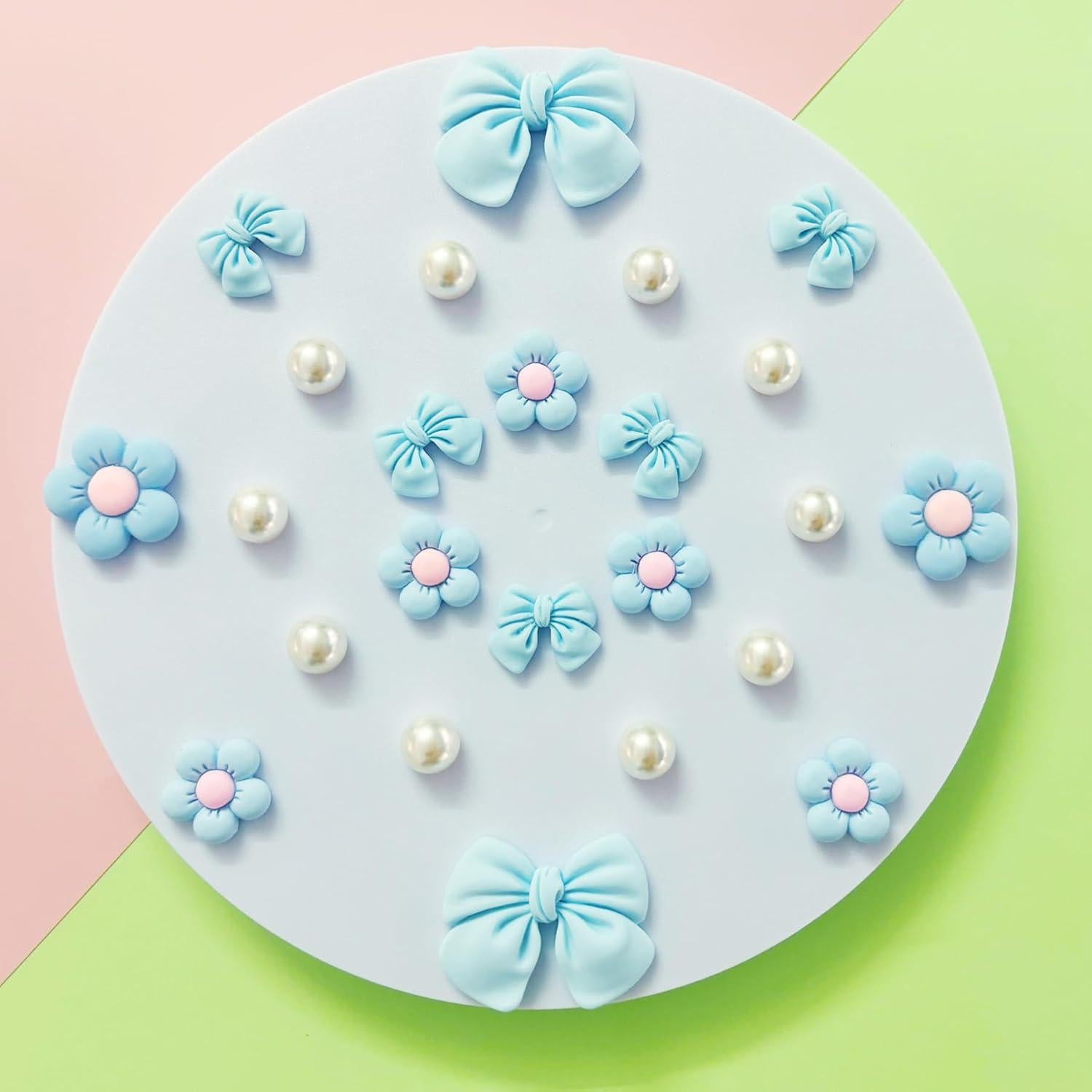 Encantos de Zapato de Lazo Rosa Arrebolli - 24 Piezas para Niñas