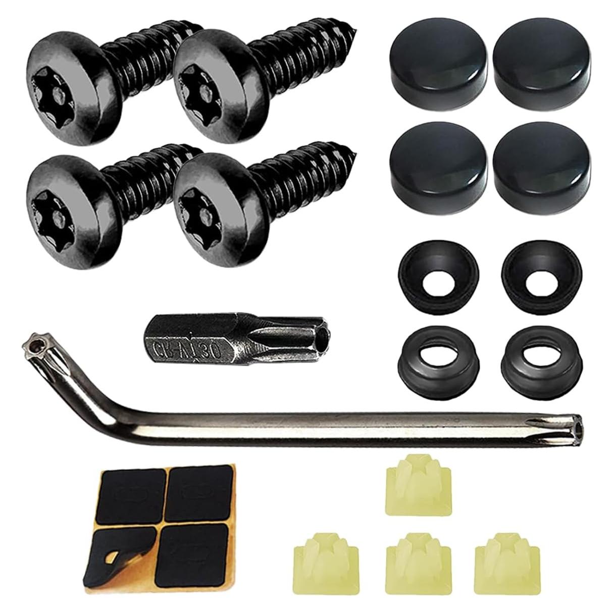Kit de Tornillos Antirrobo para Placas de Licencia GLSOWEE