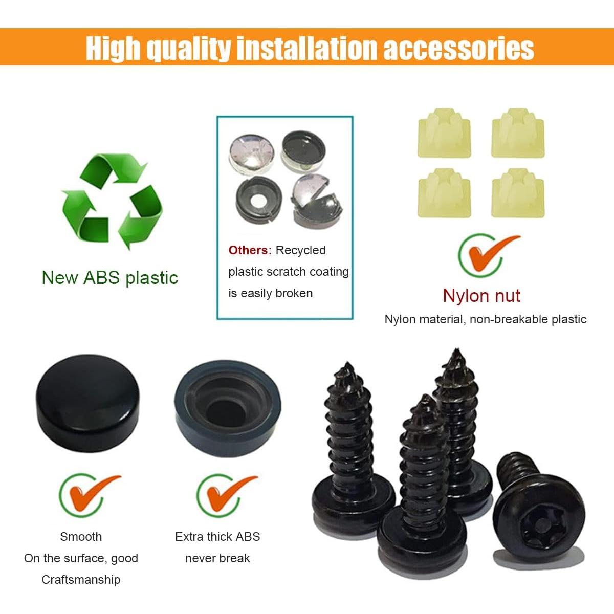 Kit de Tornillos Antirrobo para Placas de Licencia GLSOWEE