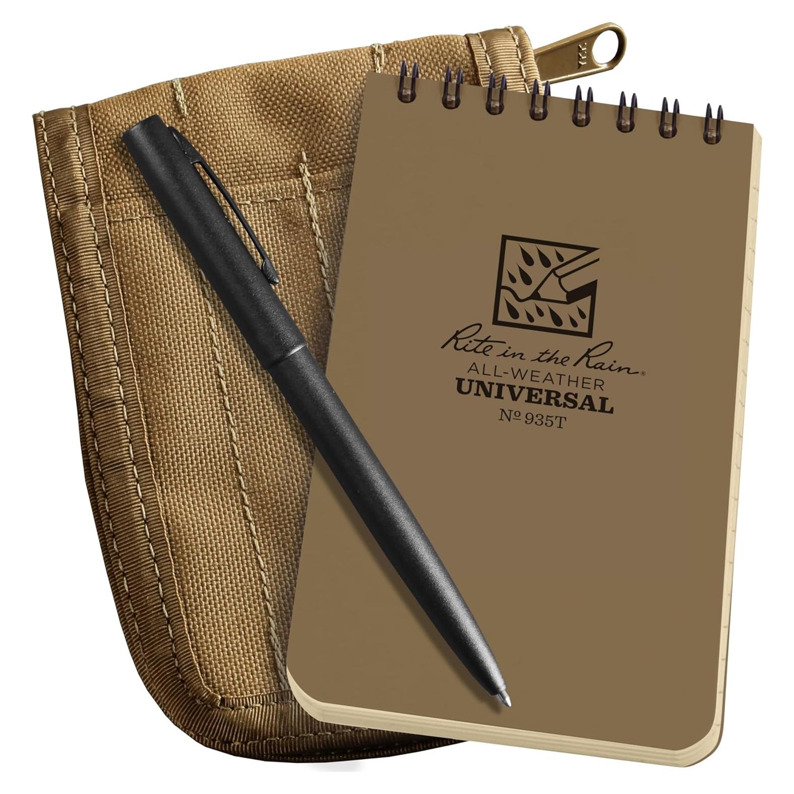 Kit Impermeable Rite in the Rain 3x5 con Cuaderno y Bolígrafos