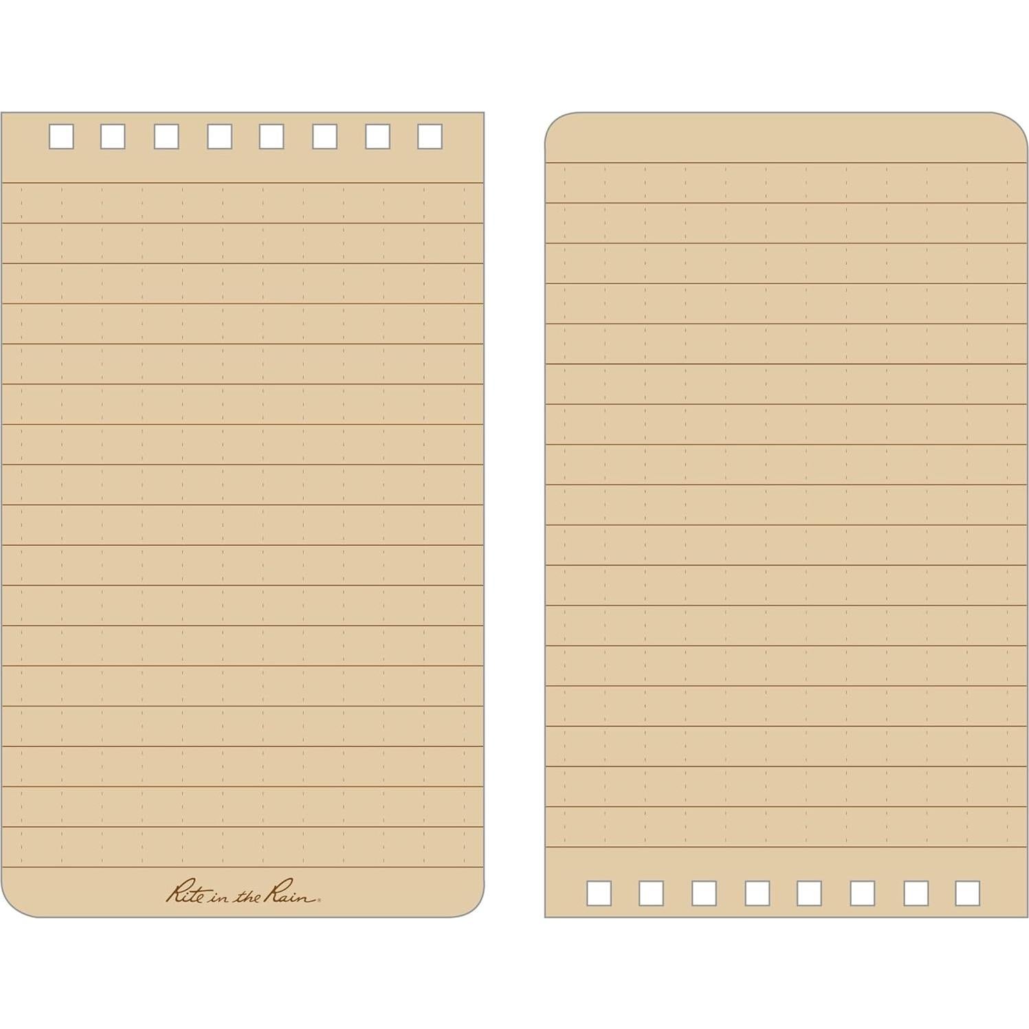 Kit Impermeable Rite in the Rain 3x5 con Cuaderno y Bolígrafos