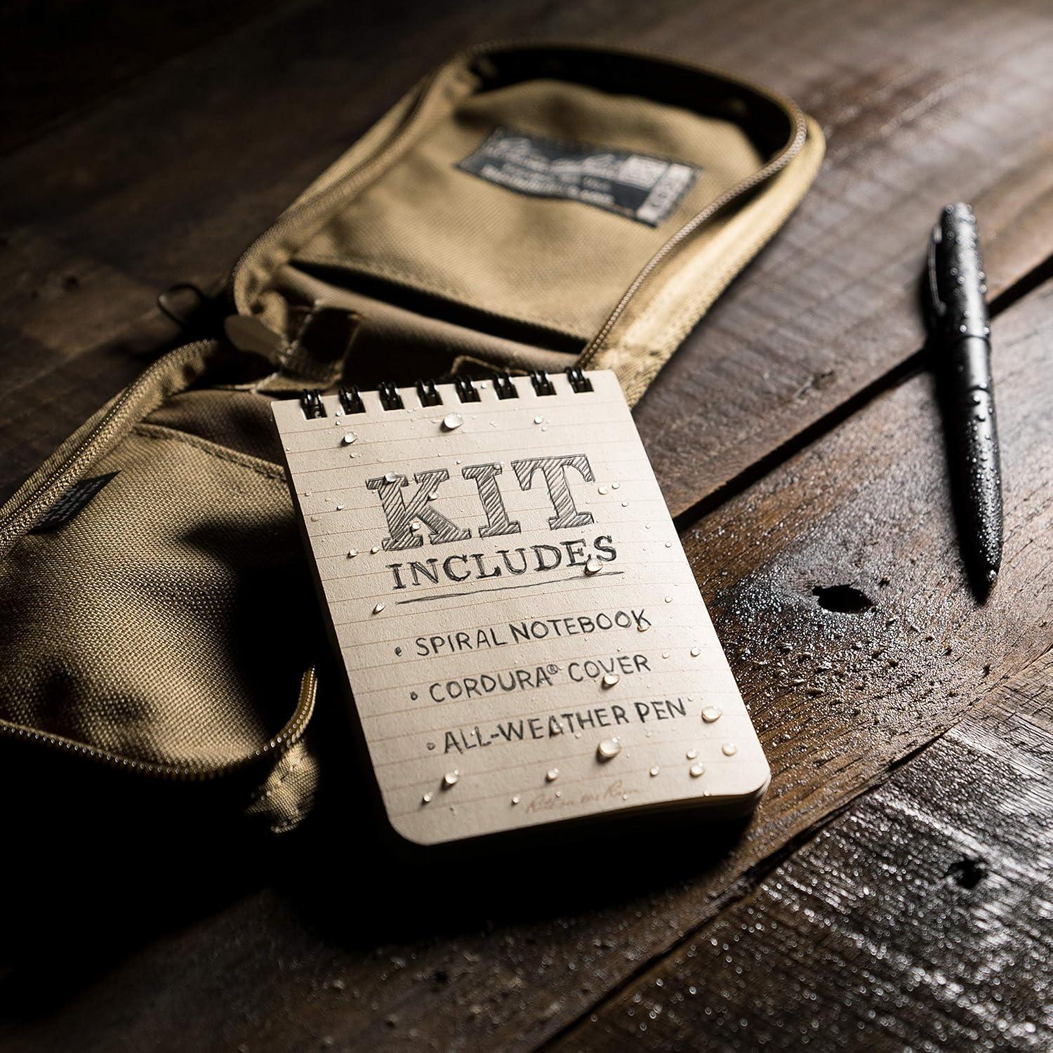 Kit Impermeable Rite in the Rain 3x5 con Cuaderno y Bolígrafos