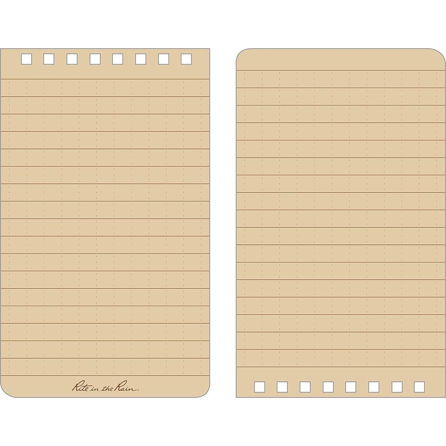 Kit Impermeable Rite in the Rain 3x5 con Cuaderno y Bolígrafos