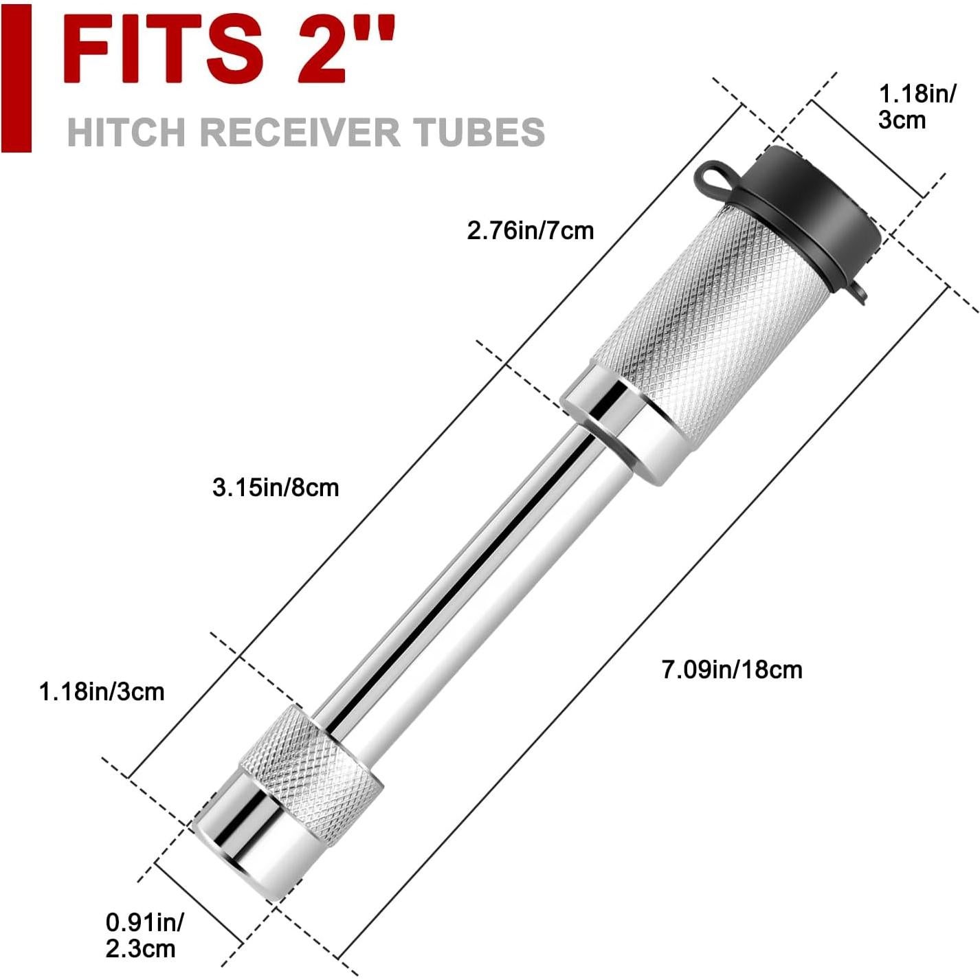 Cerradura de enganche de remolque Ayleid 5/8" antirrobo 2 paquetes