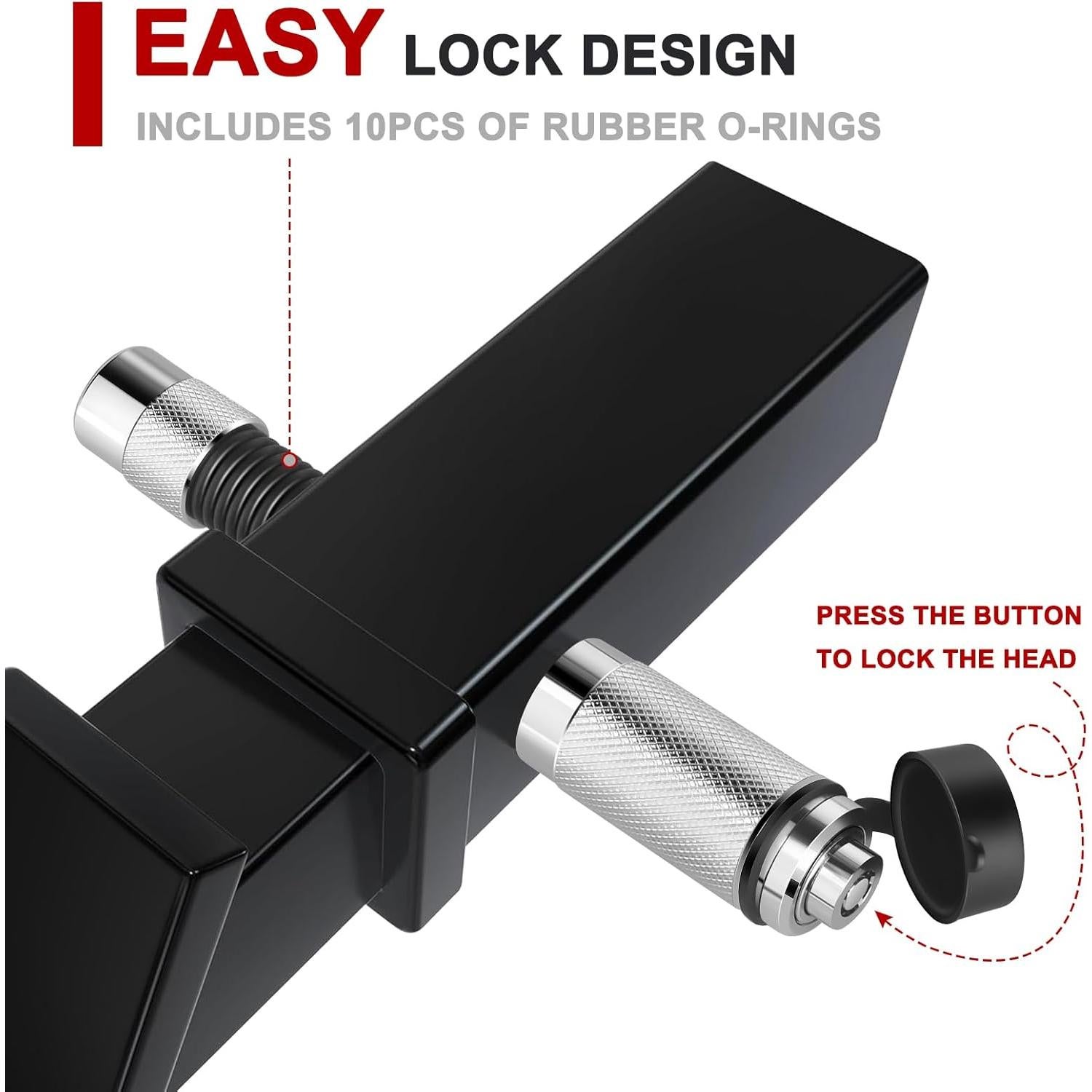 Cerradura de enganche de remolque Ayleid 5/8" antirrobo 2 paquetes