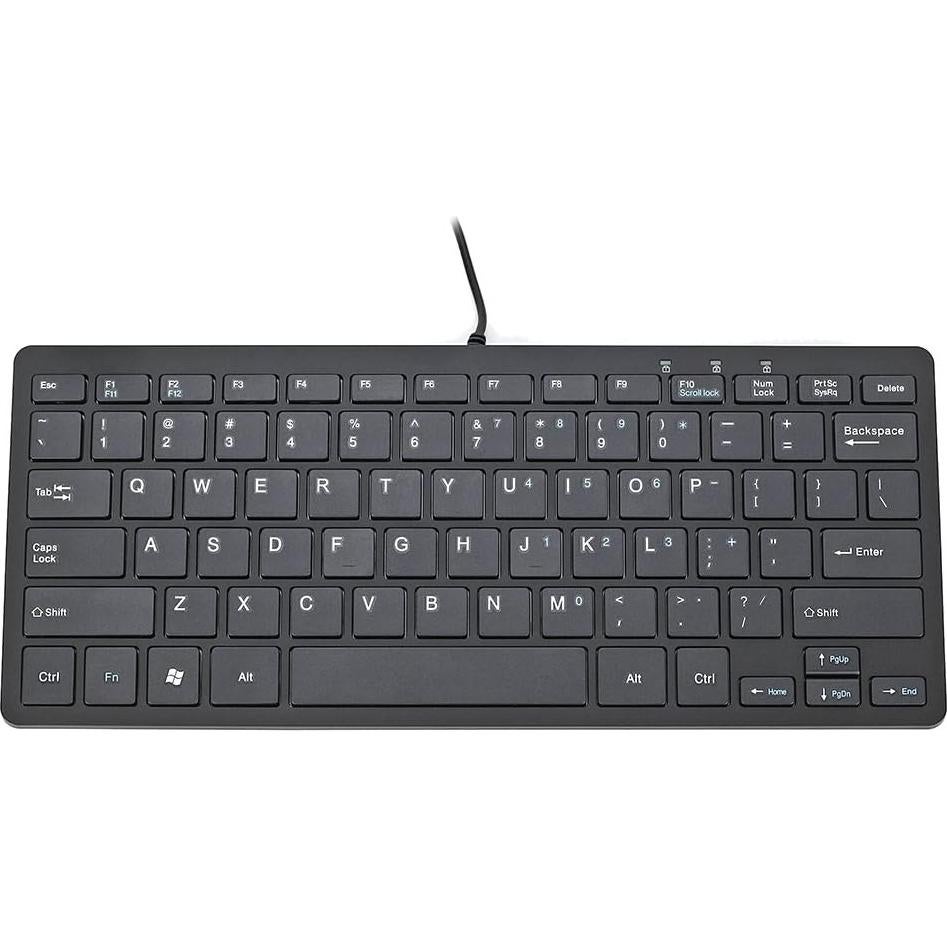 Teclado Mini Slim iKKEGOL USB 78 Teclas Compacto Negro