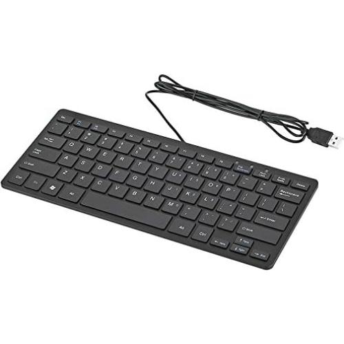 Teclado Mini Slim iKKEGOL USB 78 Teclas Compacto Negro