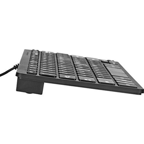 Teclado Mini Slim iKKEGOL USB 78 Teclas Compacto Negro