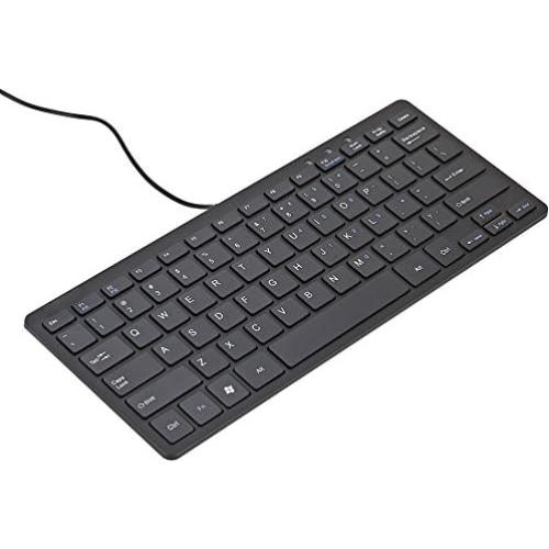 Teclado Mini Slim iKKEGOL USB 78 Teclas Compacto Negro