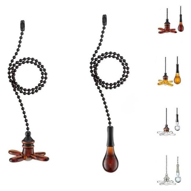 Cadena de Tirar para Ventilador de Techo WOYTTSYSM 30cm Marrón