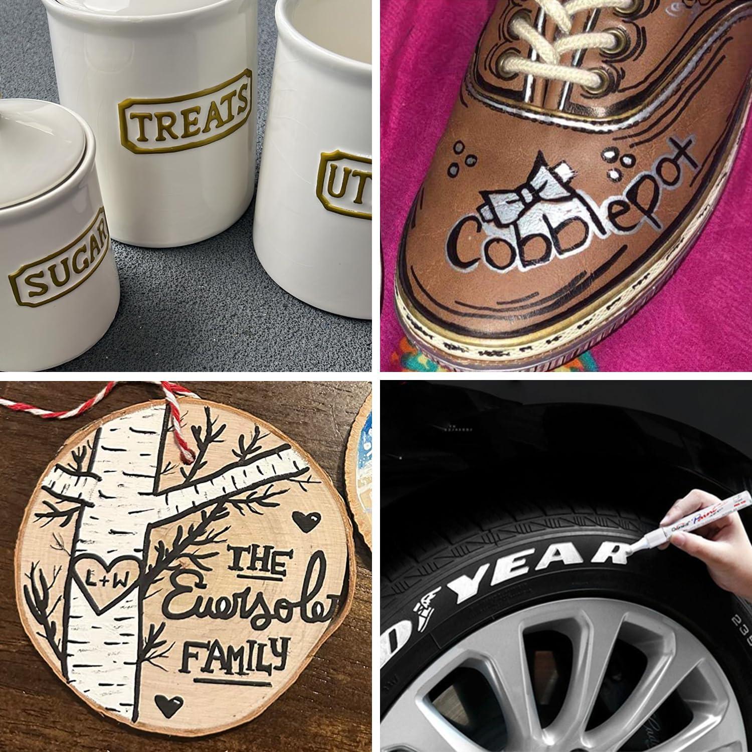 Marcadores Permanentes a Base de Aceite Overseas 24 Pcs Negros